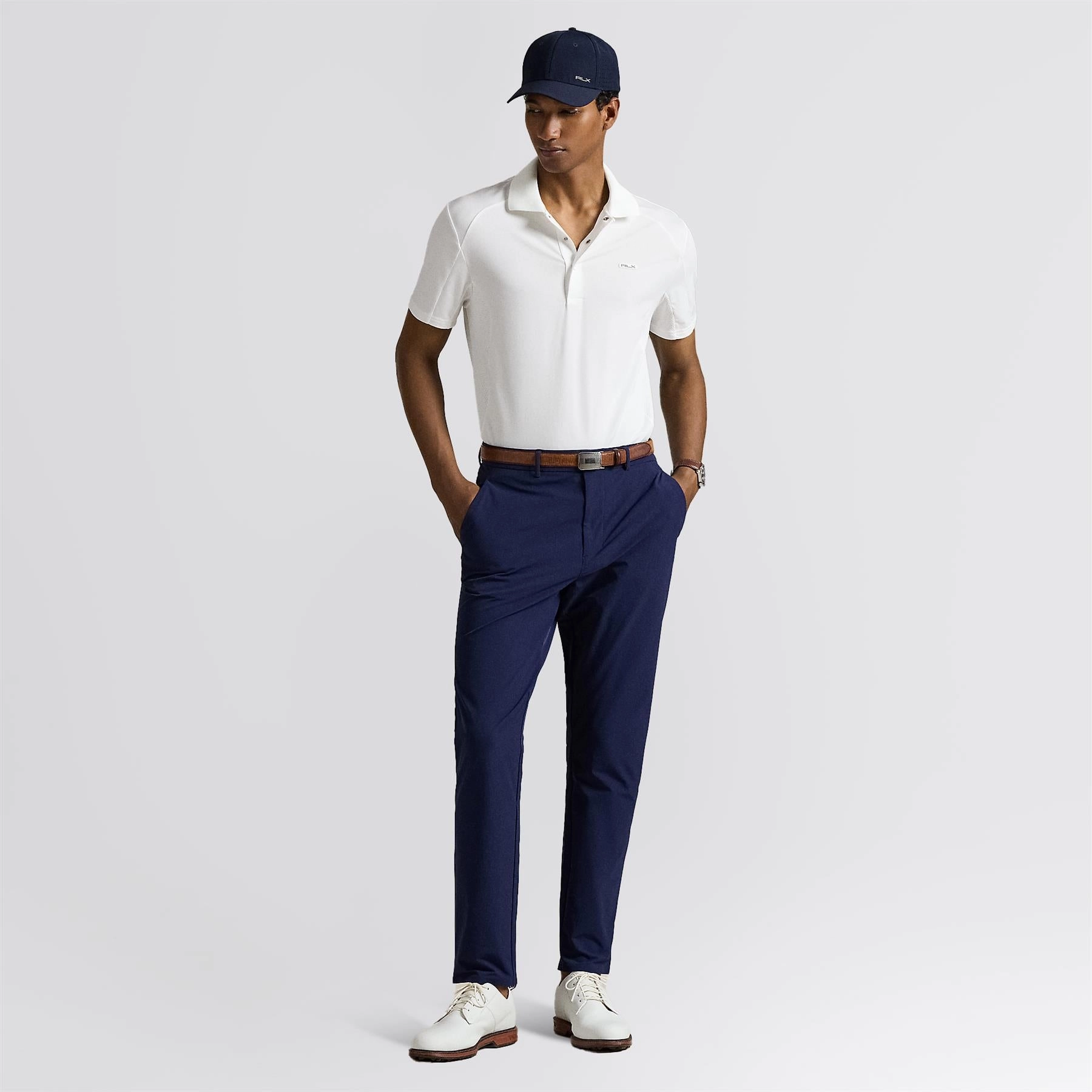 RLX Tailored Fit Performance Nylon Trousers Refined Navy Clean Cut Durable Waistband