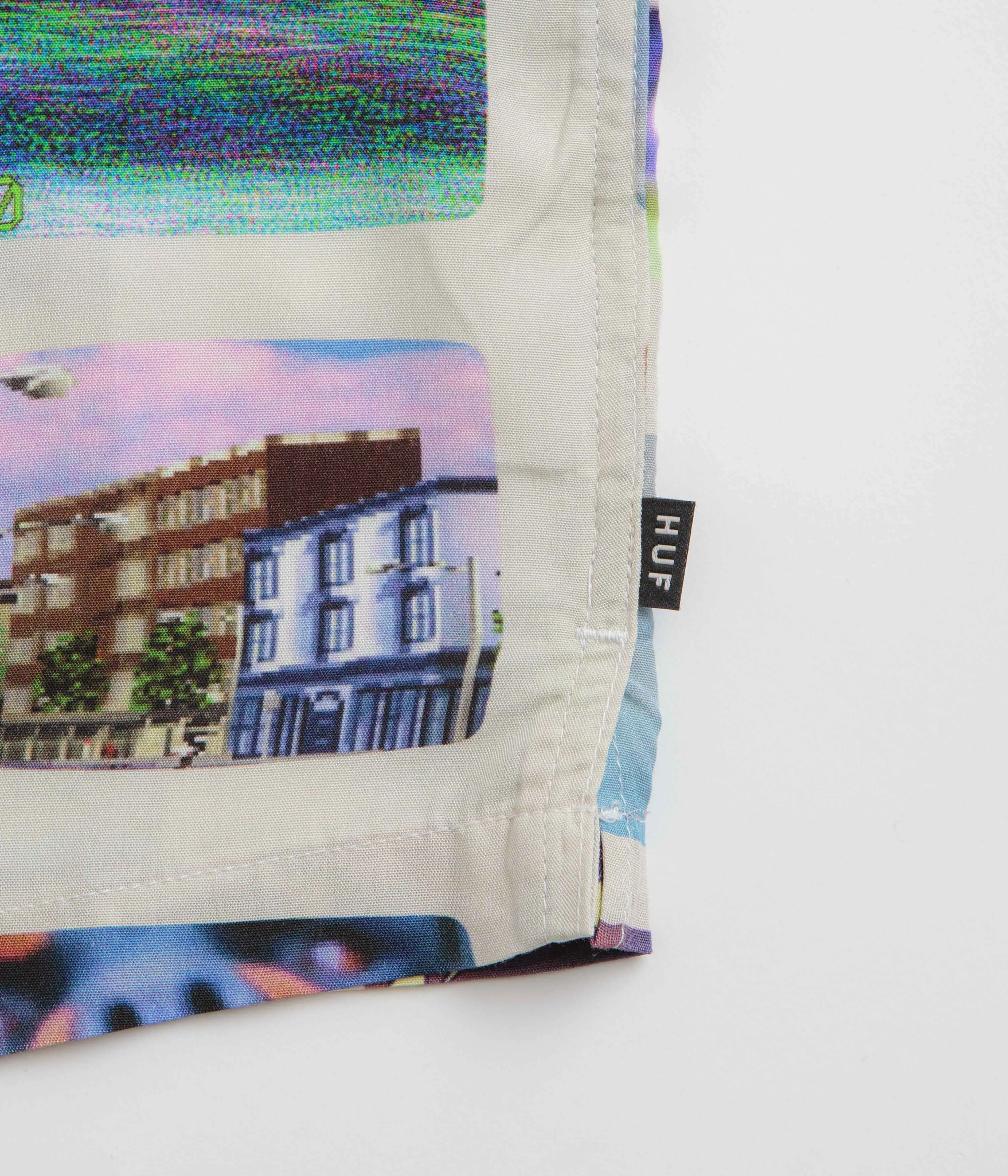 HUF 500 Channels Resort Short Sleeve Shirt - Multi Shimmer Effect