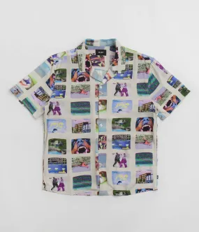 slim cut HUF 500 Channels Resort Short Sleeve Shirt - Multi