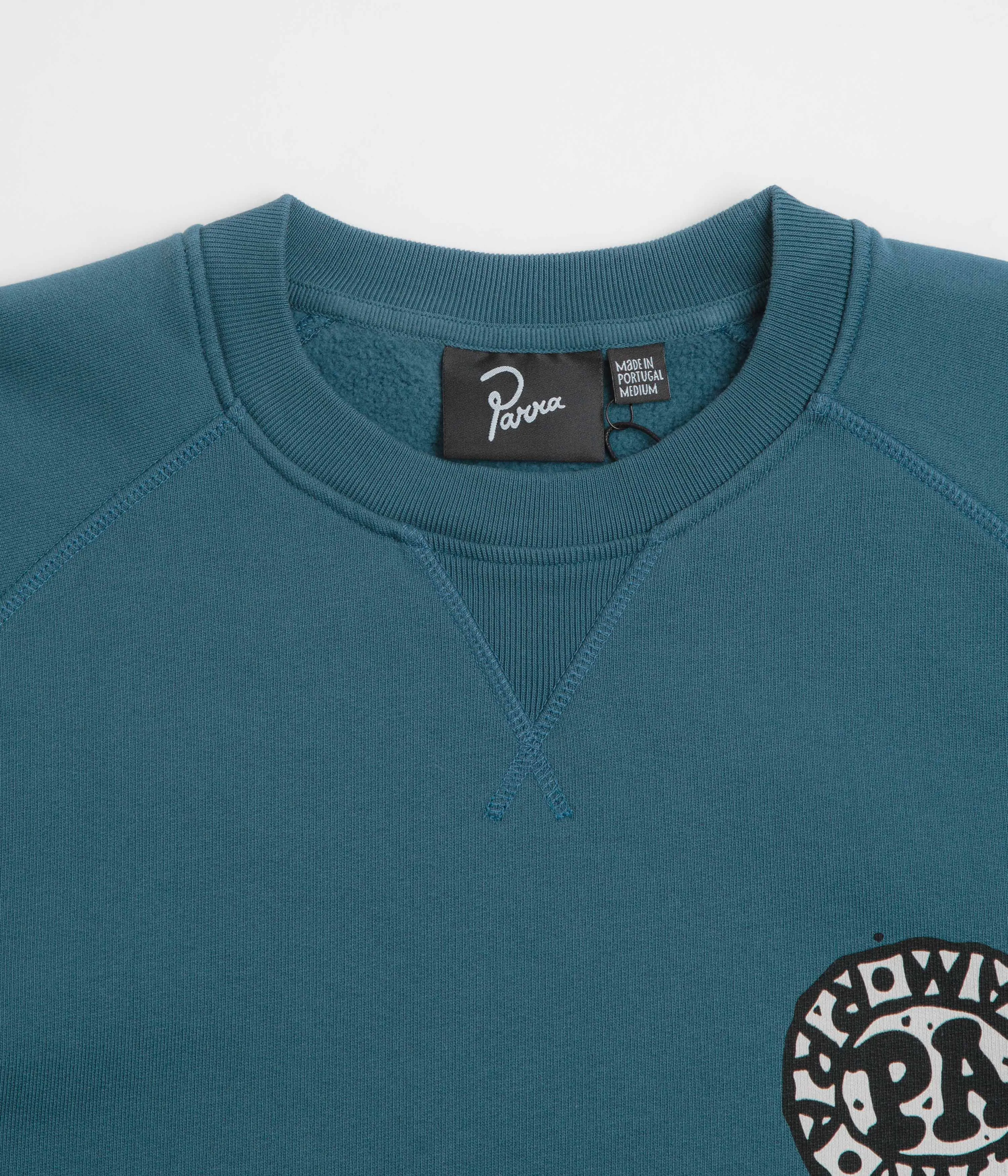 by Parra Amsterdammed Crewneck Sweatshirt - Washed Blue kids' Muscular Fit