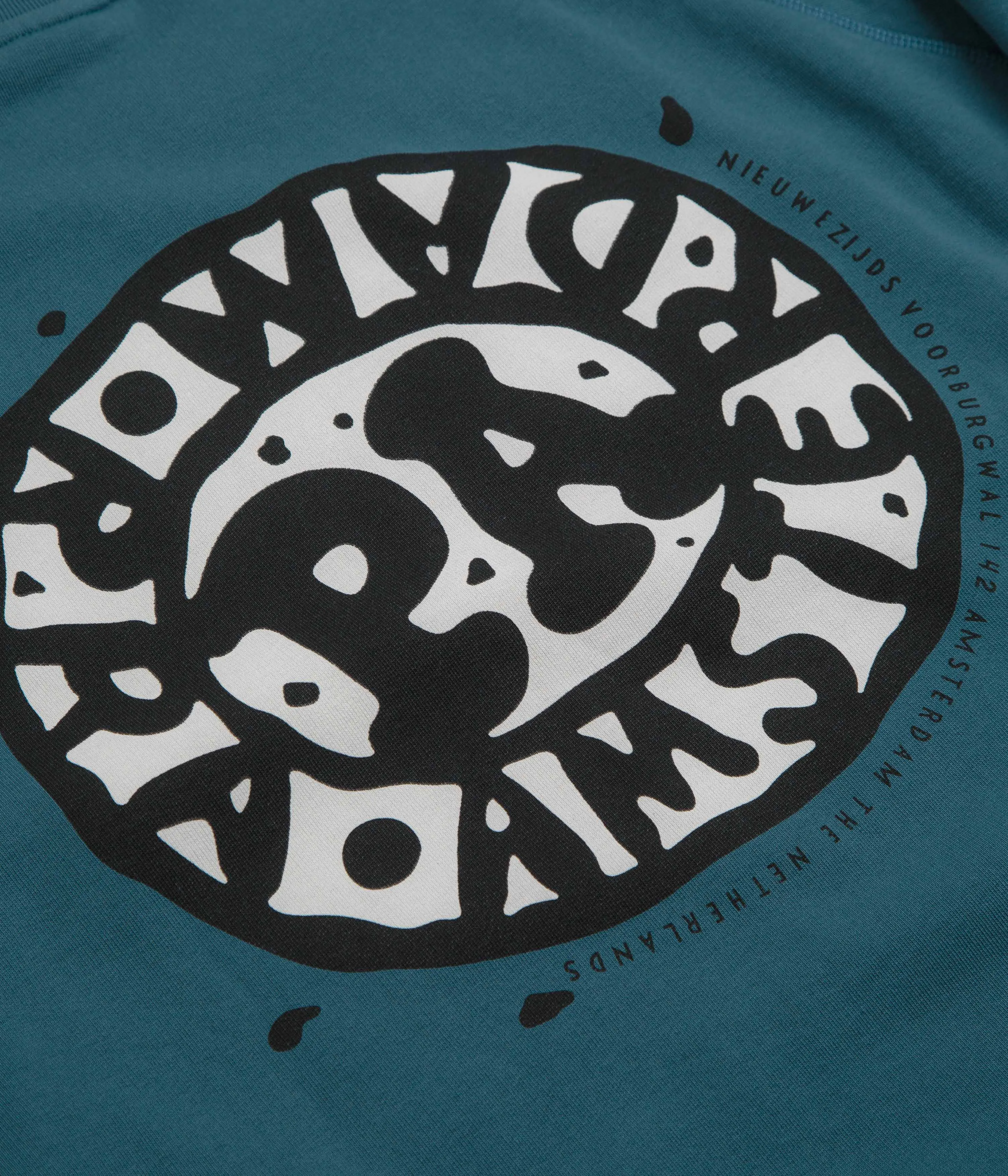by Parra Amsterdammed Crewneck Sweatshirt - Washed Blue product team unity Essential Layer