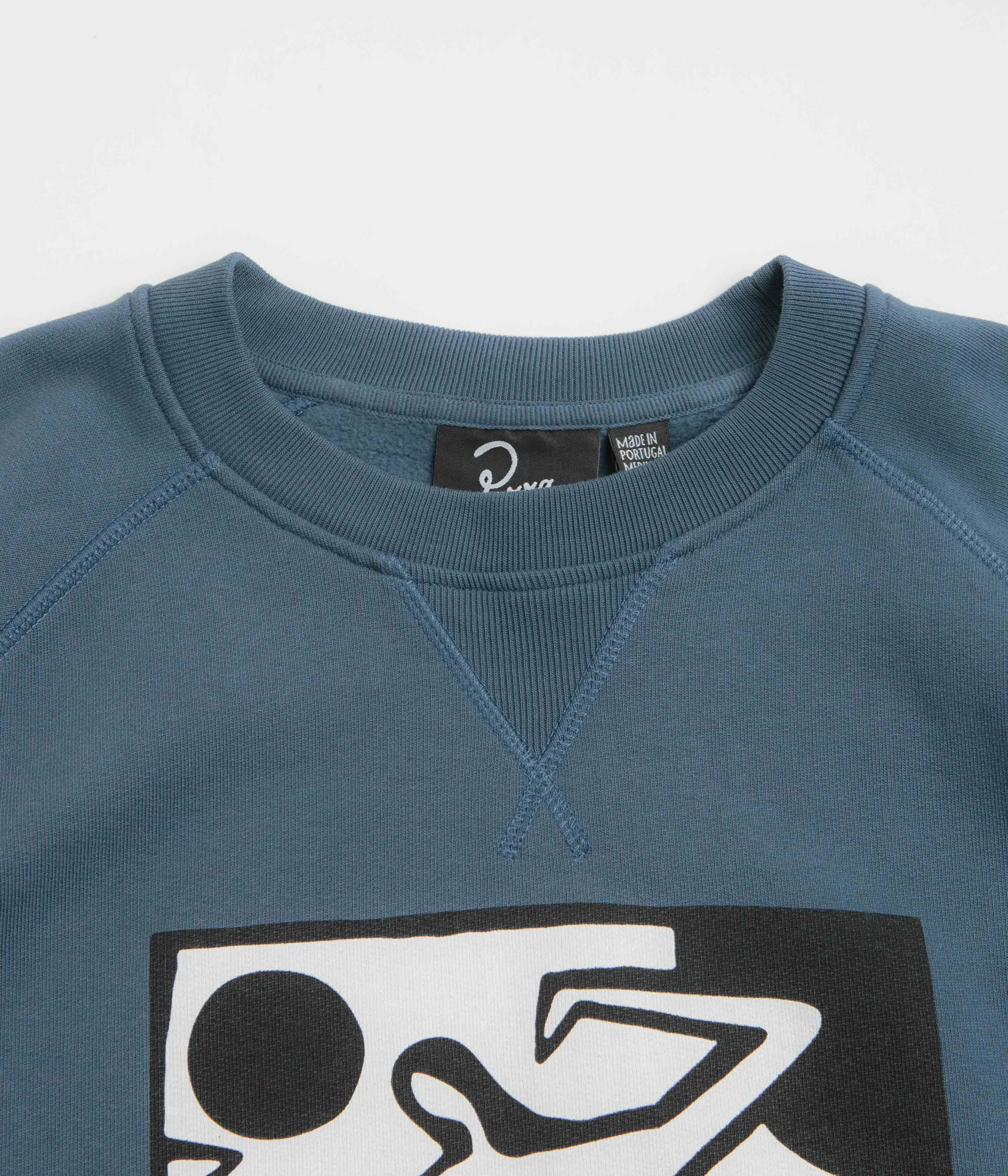 Sustainable Fabric Fashion Trend by Parra Ball Sports Crewneck Sweatshirt - Dark Blue