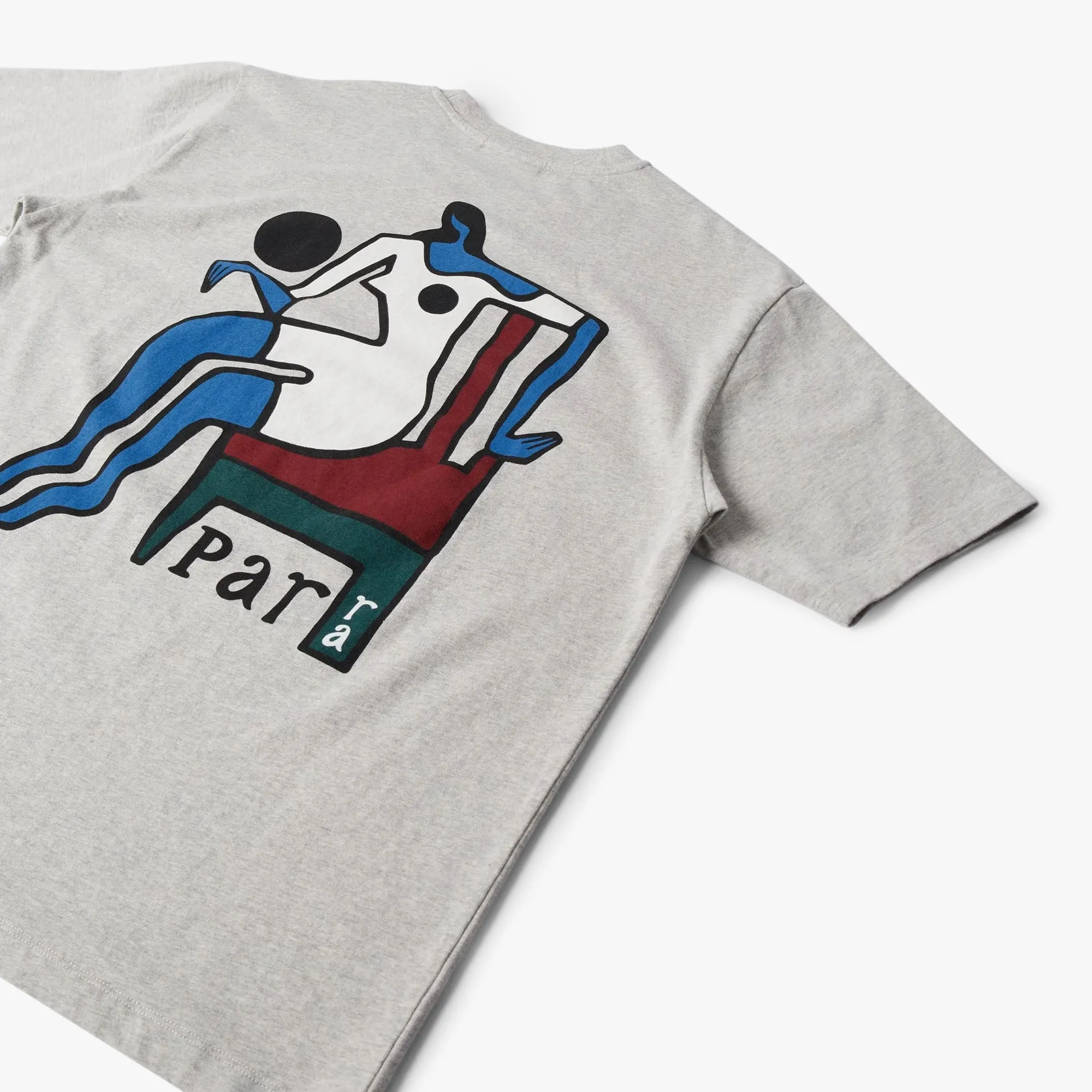 by Parra Chair Baller T-Shirt Heather Grey Modern Style Weekend Look
