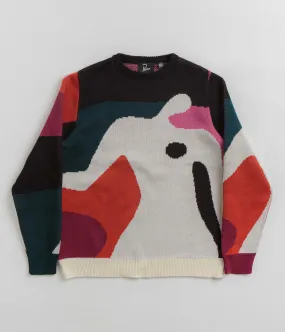 by Parra Grand Ghost Caves Knitted Sweatshirt - Multi product patchwork creativity Competitive Advantage