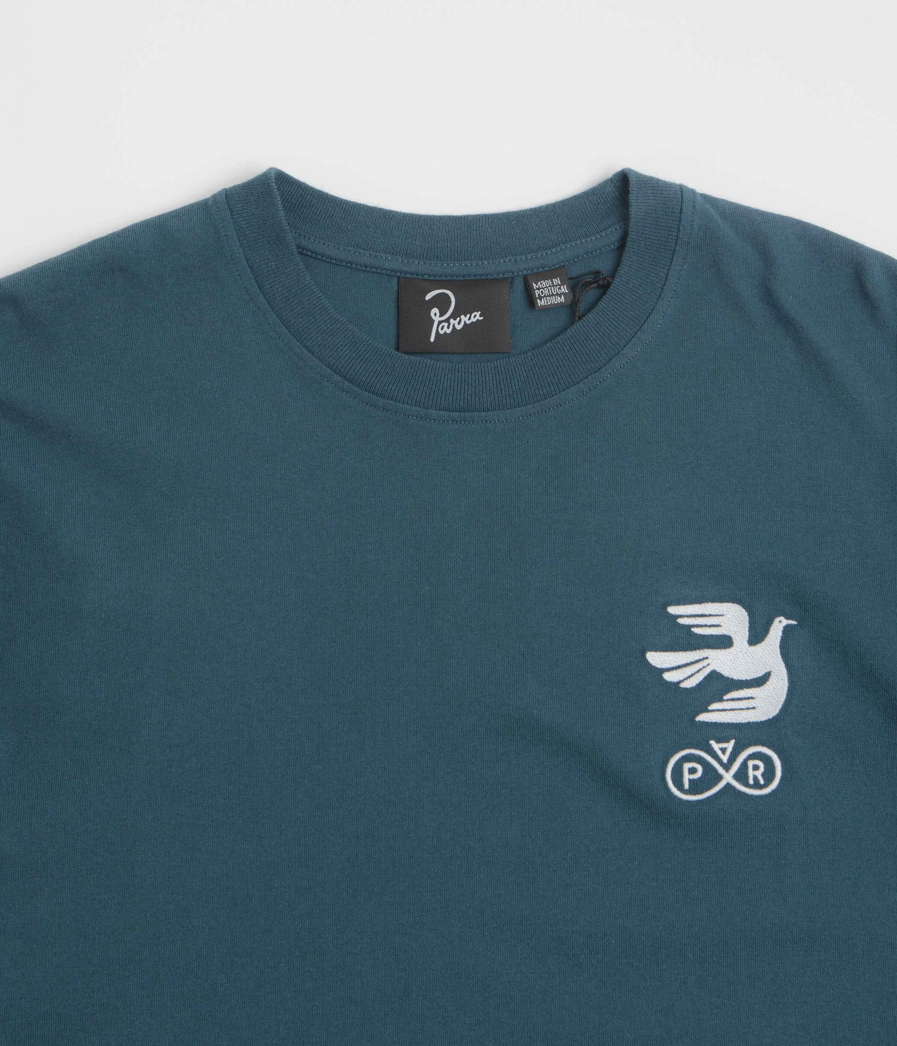 by Parra Infinite Bird Logo T-Shirt - Blue hospital snowboarding venue