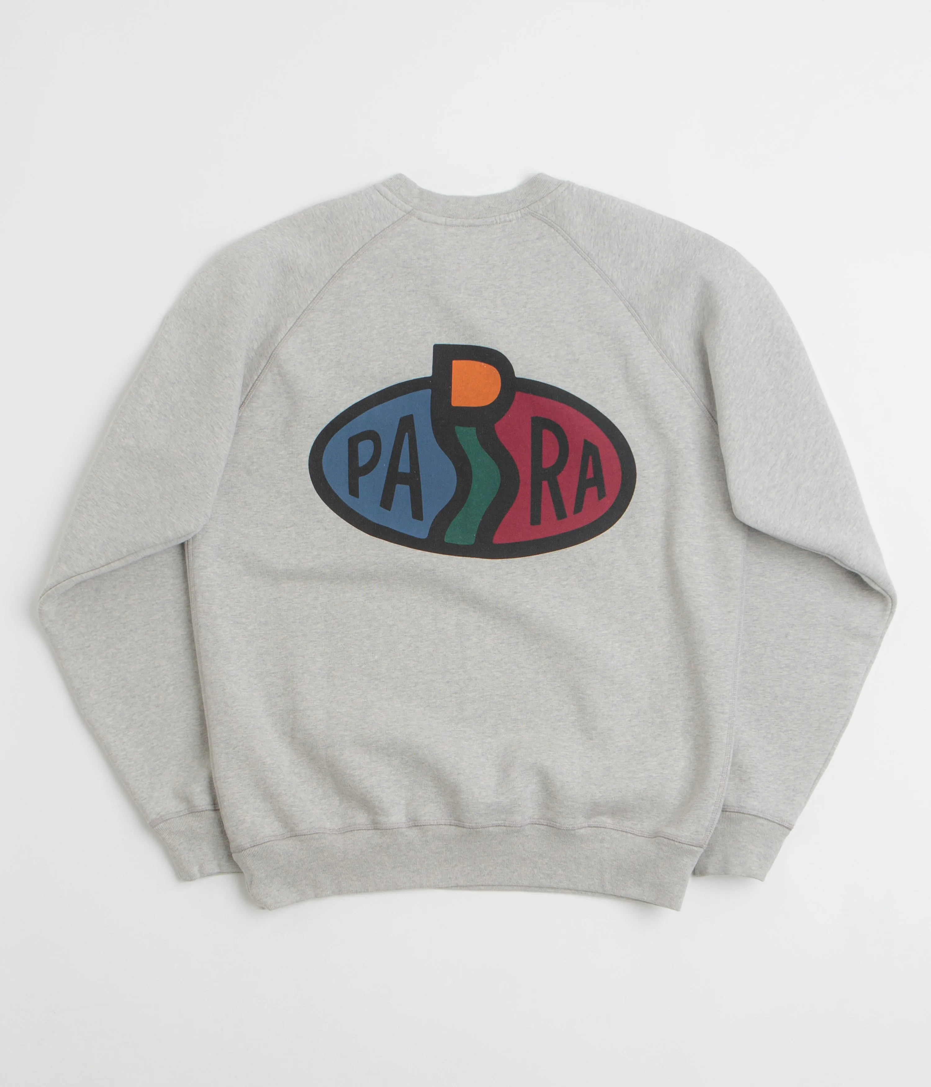 by Parra Legs Logo Crewneck Sweatshirt - Heather Grey UV resistant Antibacterial