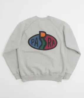 by Parra Legs Logo Crewneck Sweatshirt - Heather Grey UV resistant Antibacterial
