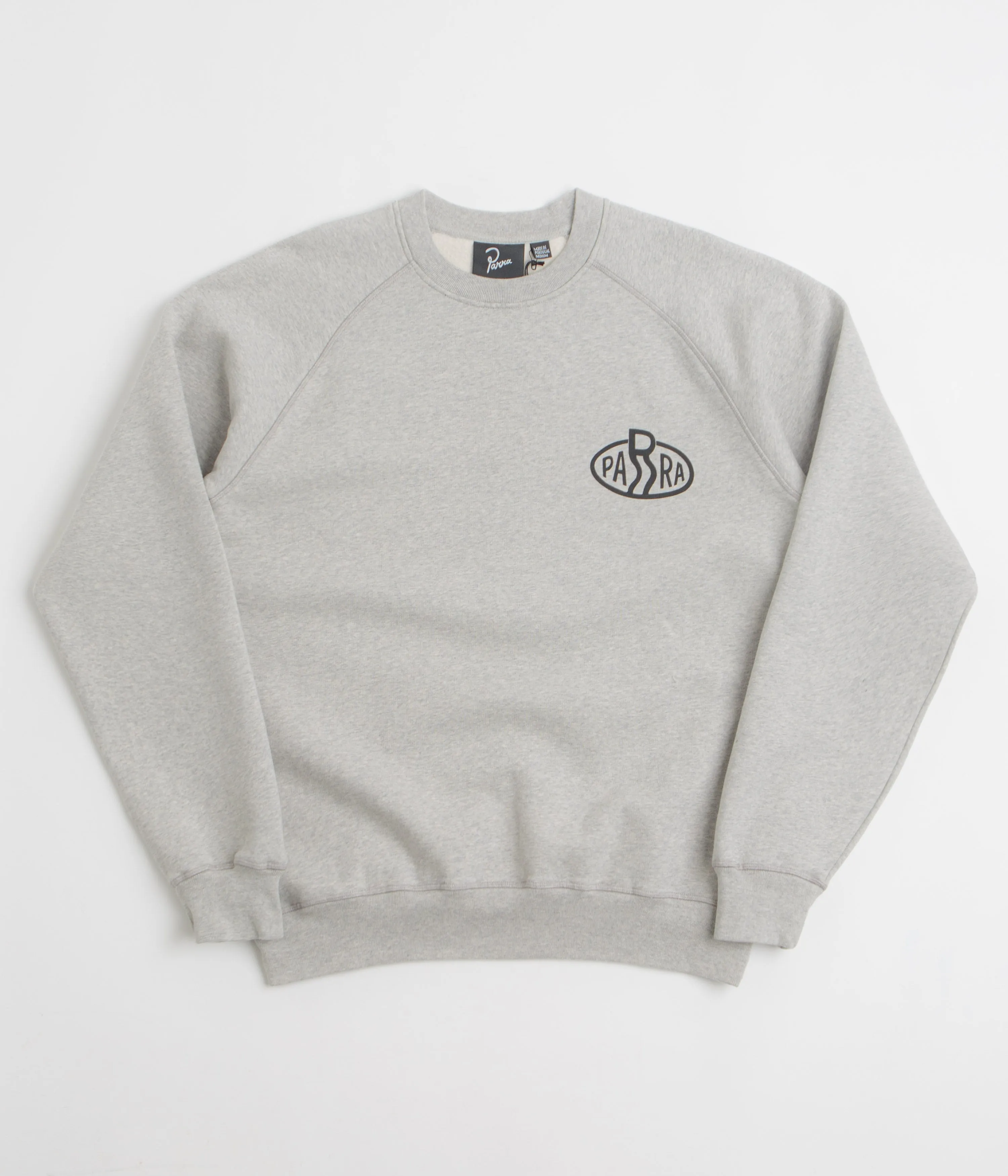 by Parra Legs Logo Crewneck Sweatshirt - Heather Grey Fashion Forward Layer Active