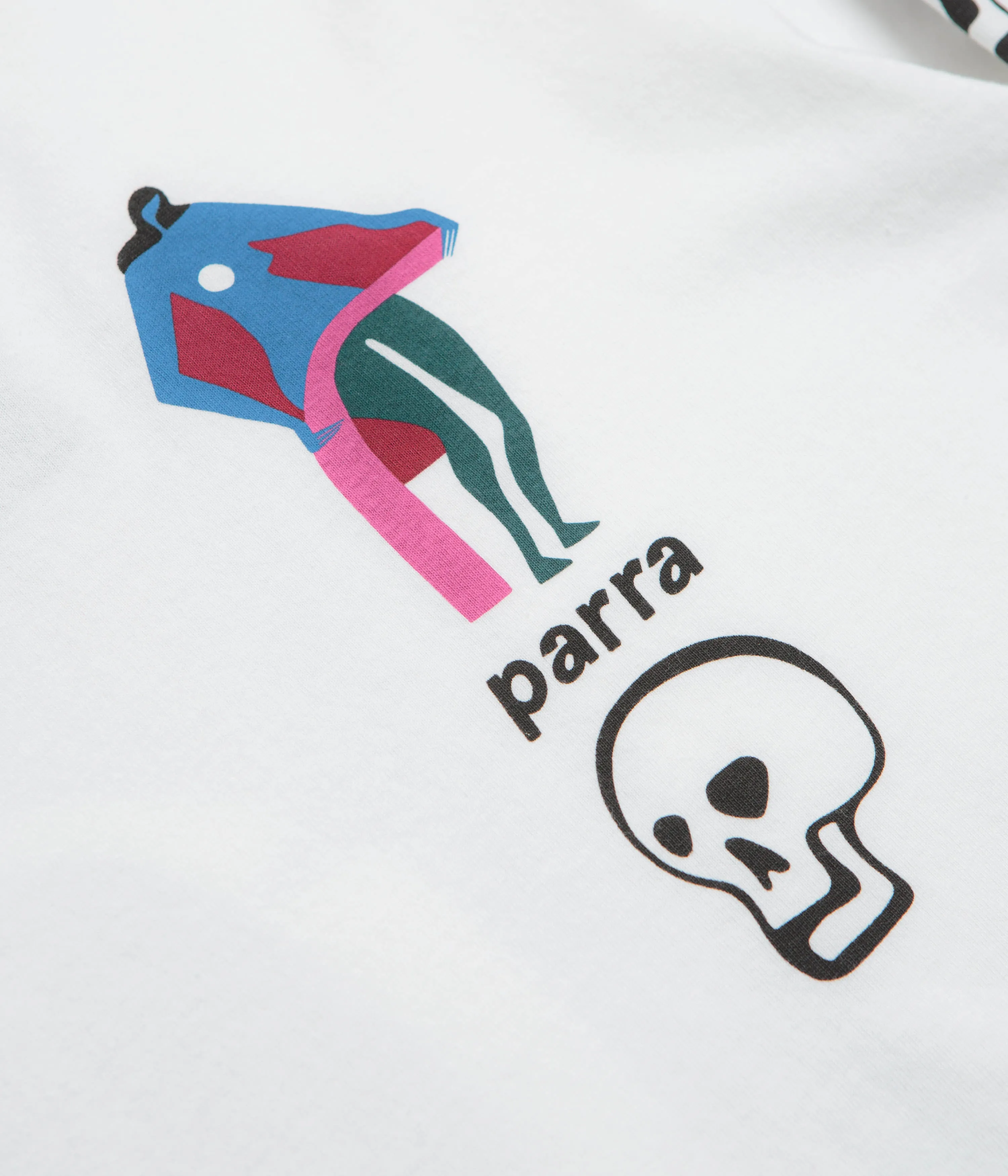 Dance class by Parra Lowering The Bar Long Sleeve T-Shirt - White