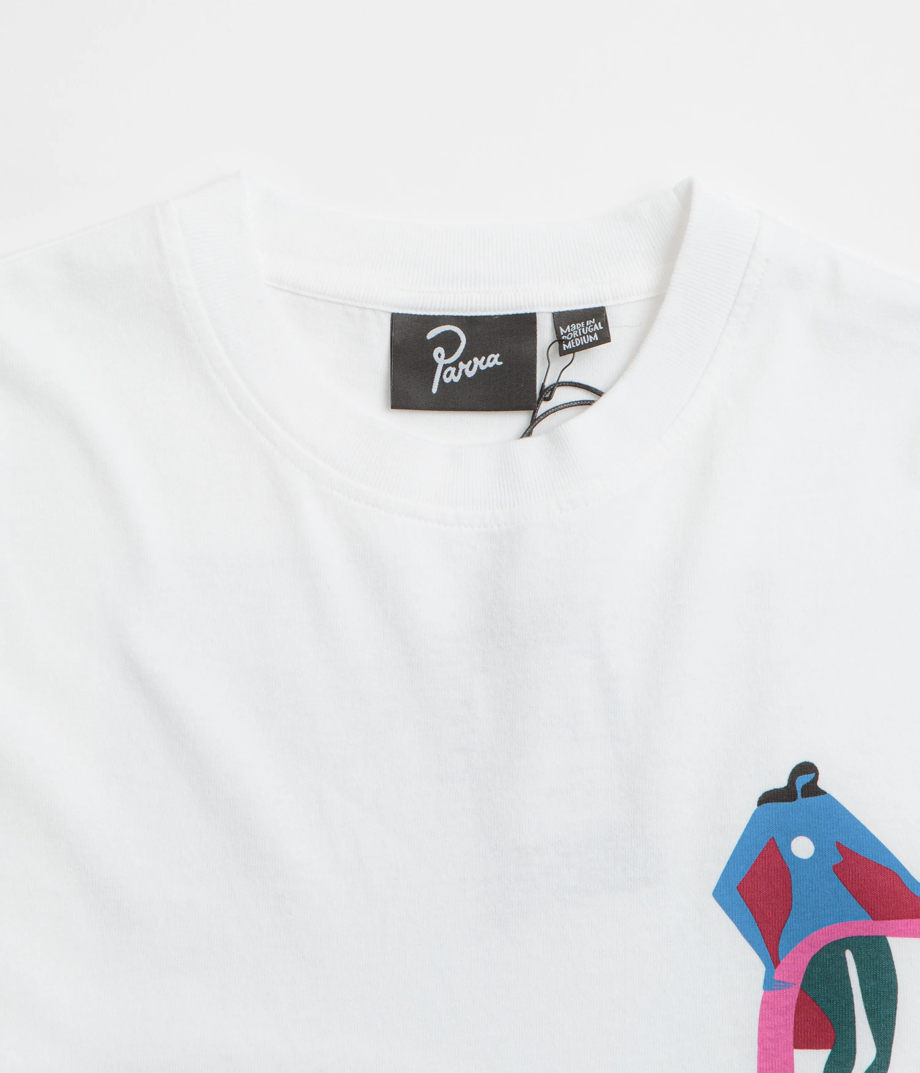 by Parra Lowering The Bar Long Sleeve T-Shirt - White pleats Size extra large
