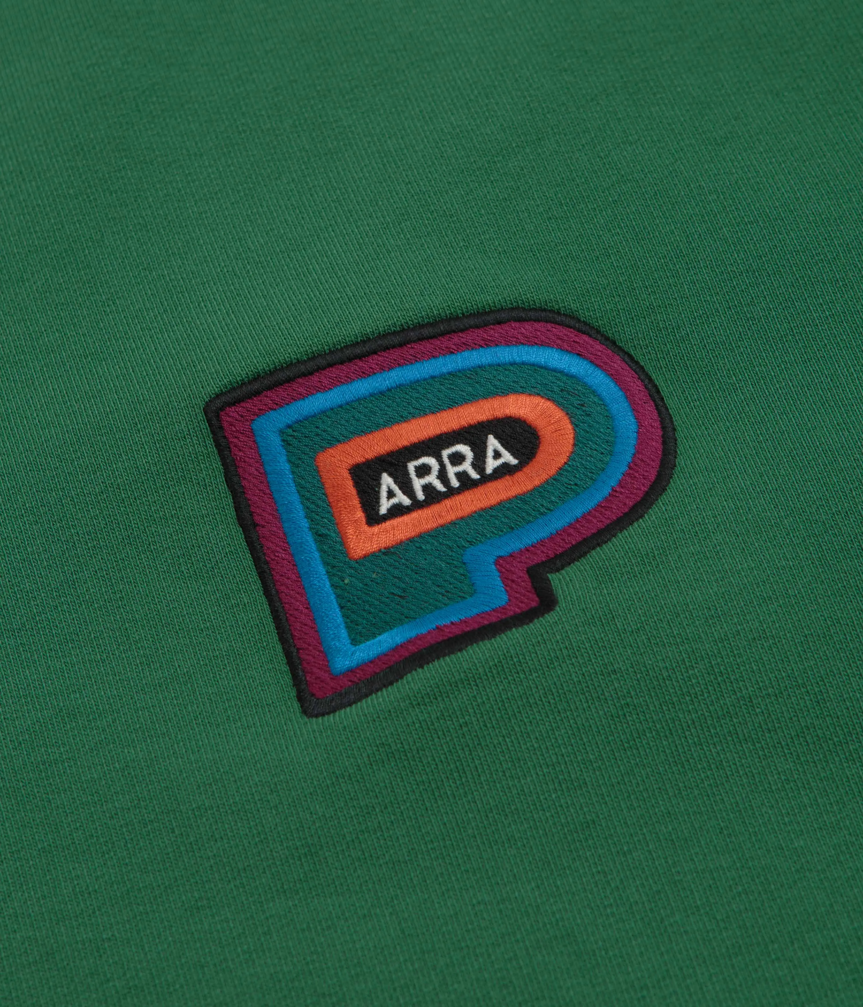 by Parra Repeat Pea Crewneck Sweatshirt - Green anti wrinkling