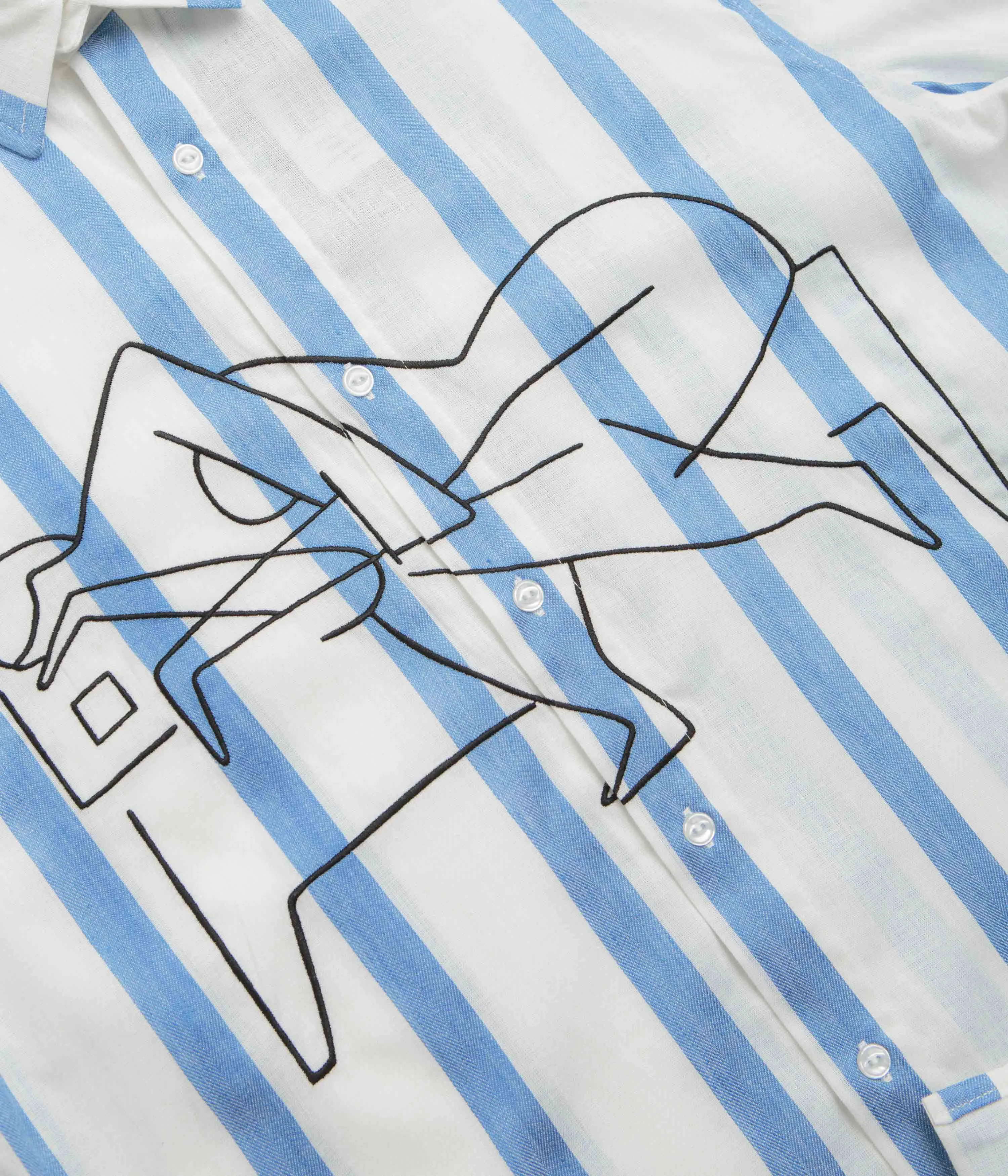 Morning Comfort by Parra Sleep Now Short Sleeve Shirt - Blue