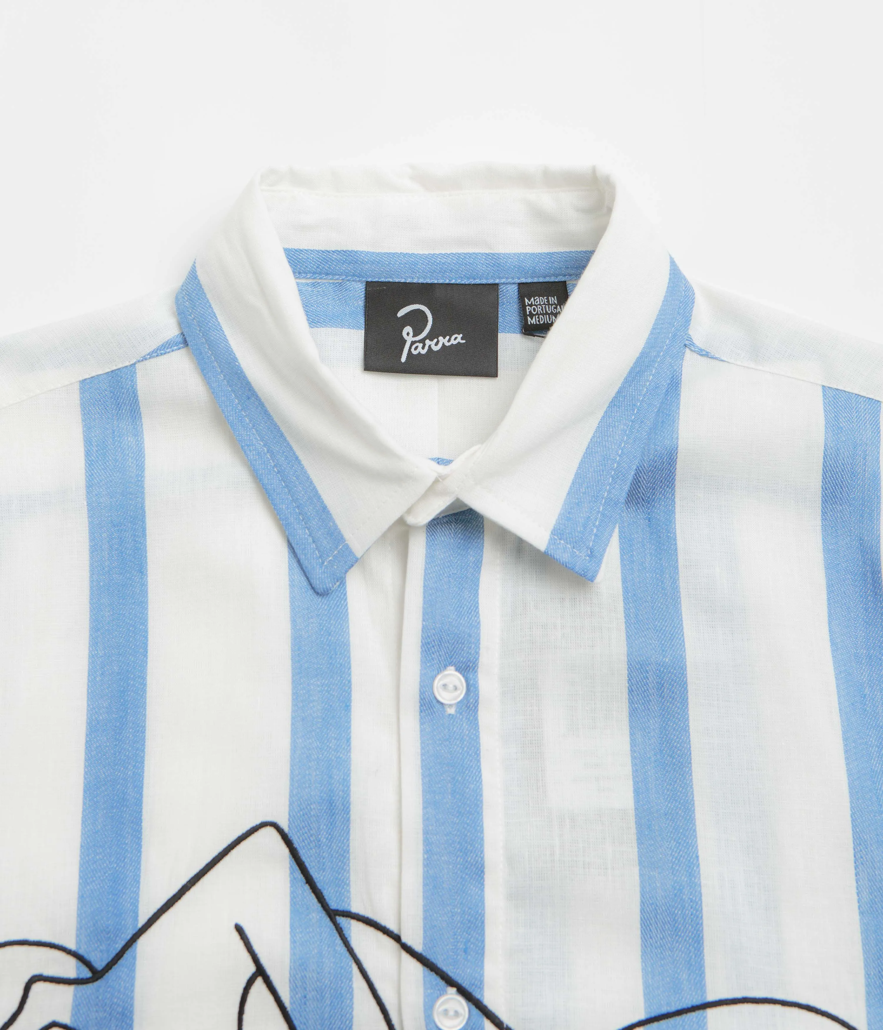Anti Static Fabric by Parra Sleep Now Short Sleeve Shirt - Blue