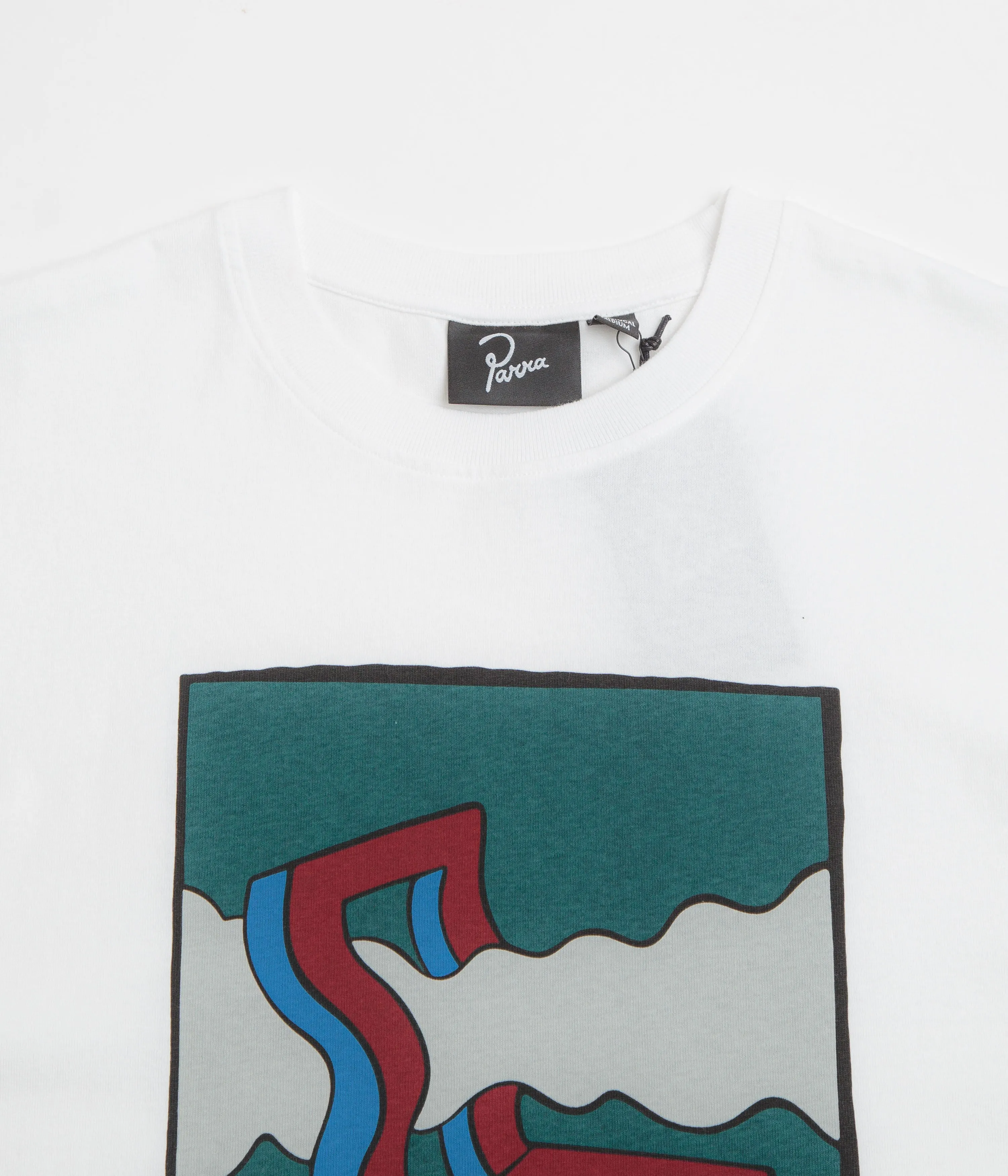 Halter neck moisture resistant by Parra Smoke Chair T-Shirt - White