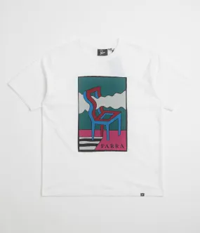 by Parra Smoke Chair T-Shirt - White party event short hem
