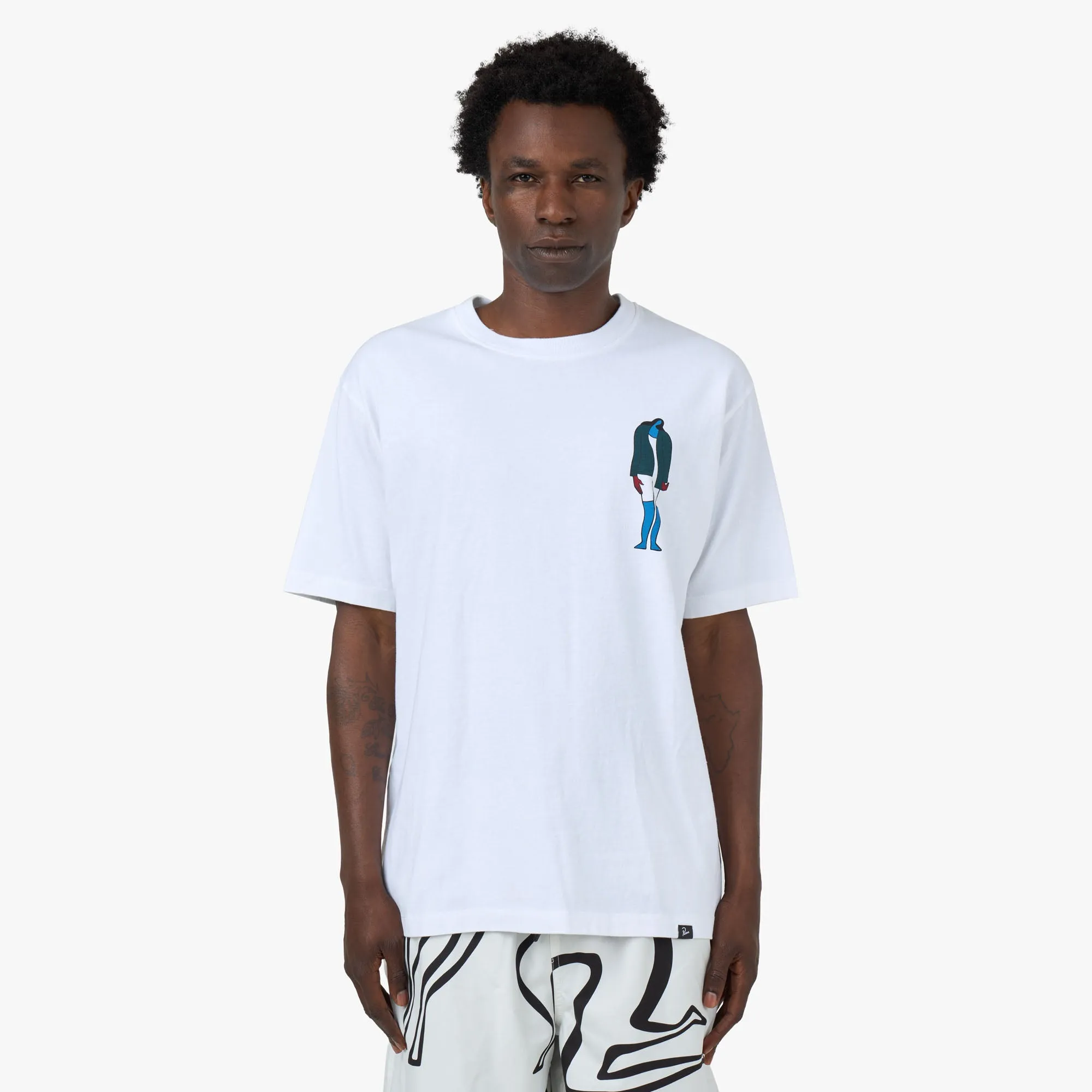 Bound Armhole Edges Eco Friendly Dye Process by Parra The Broken Door T-Shirt White