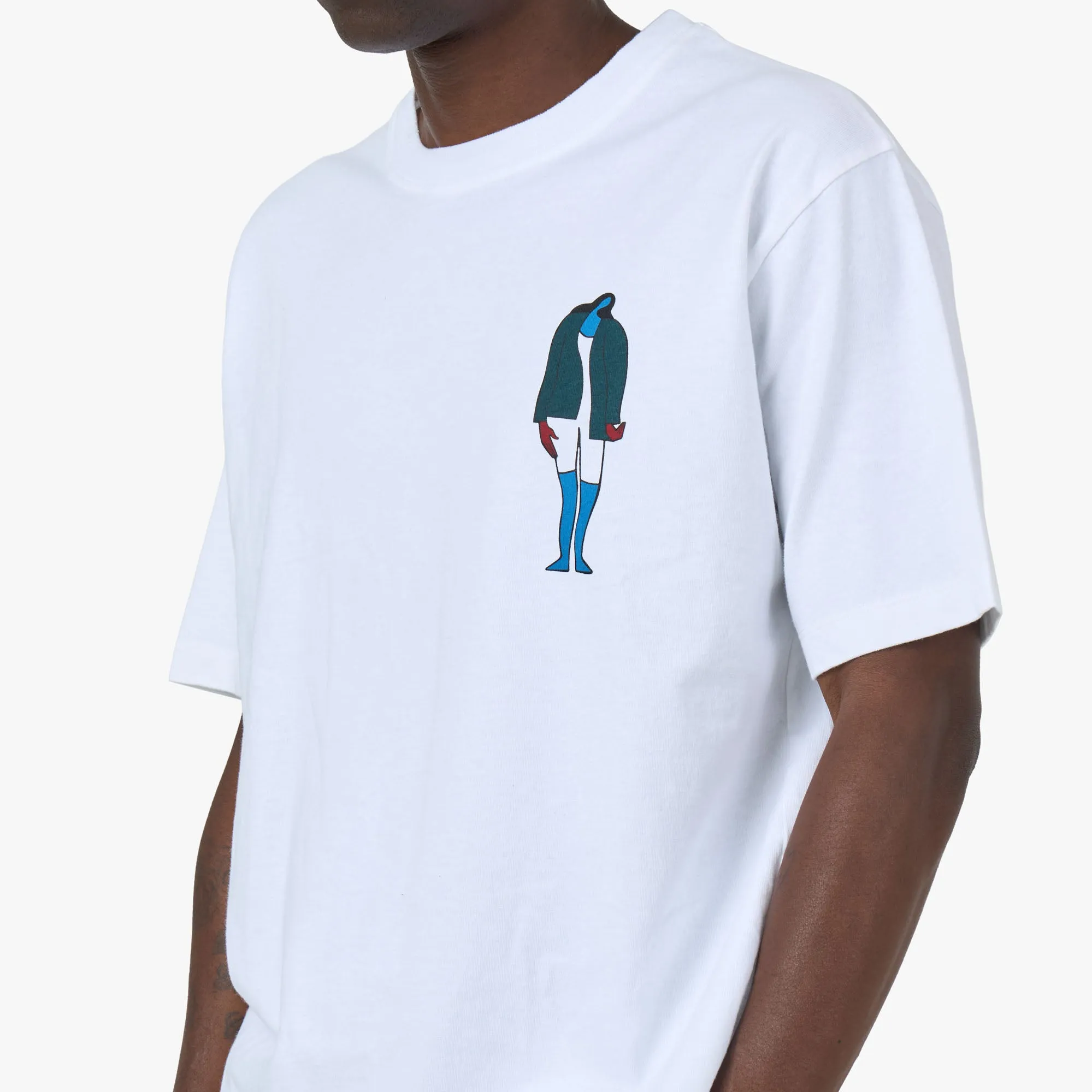 billiards event indoor venue by Parra The Broken Door T-Shirt White