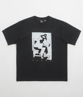 by Parra The Confession T-Shirt - Washed Black Stretchable