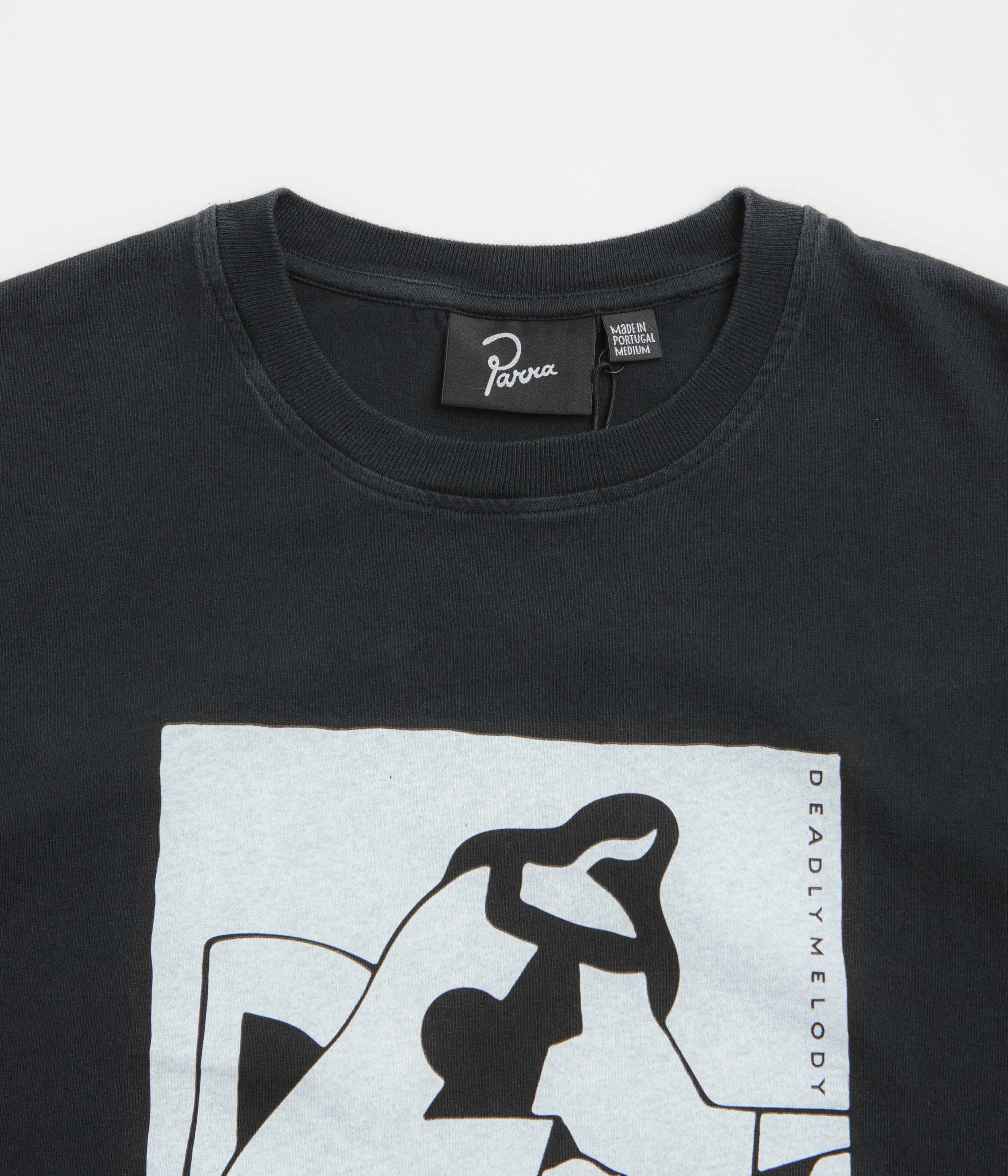 by Parra The Confession T-Shirt - Washed Black Loungewear