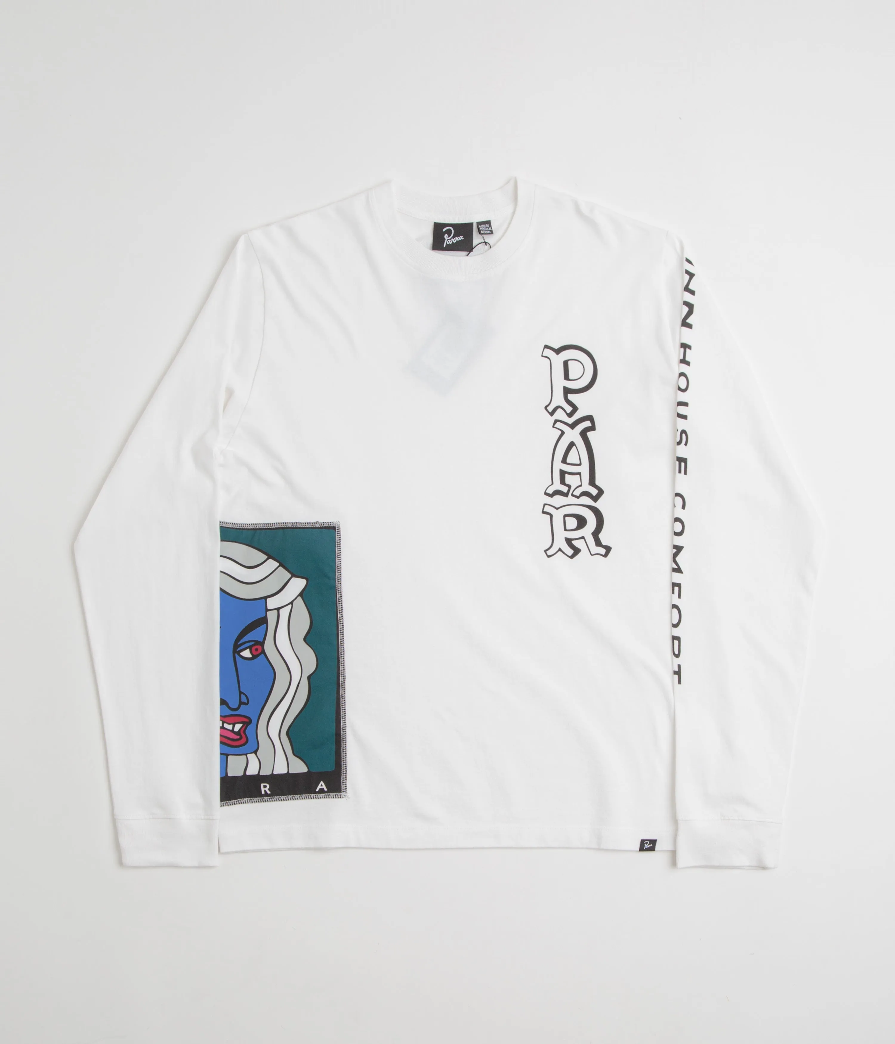 Girls' night out daily life by Parra Your Face Long Sleeve T-Shirt - White