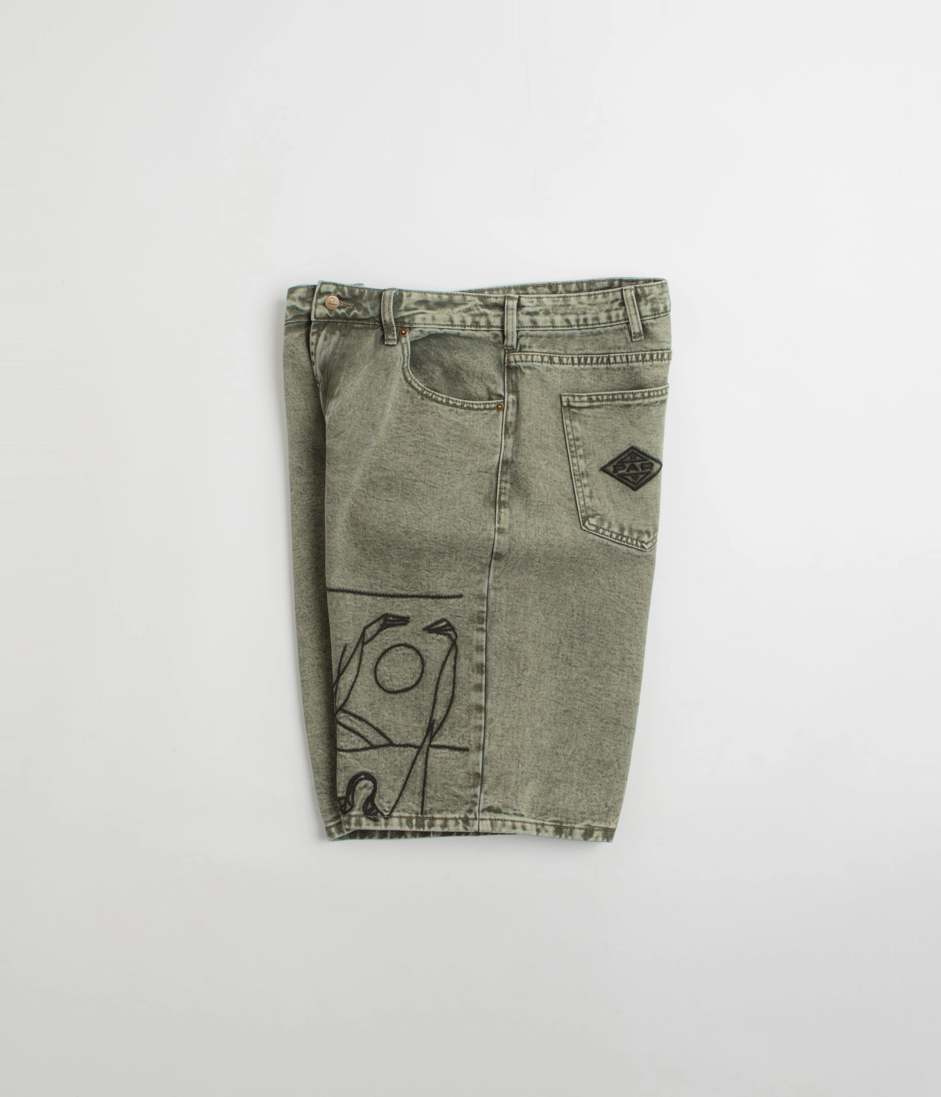 Summer Fashion by Parra Protect The Sun Shorts - Green