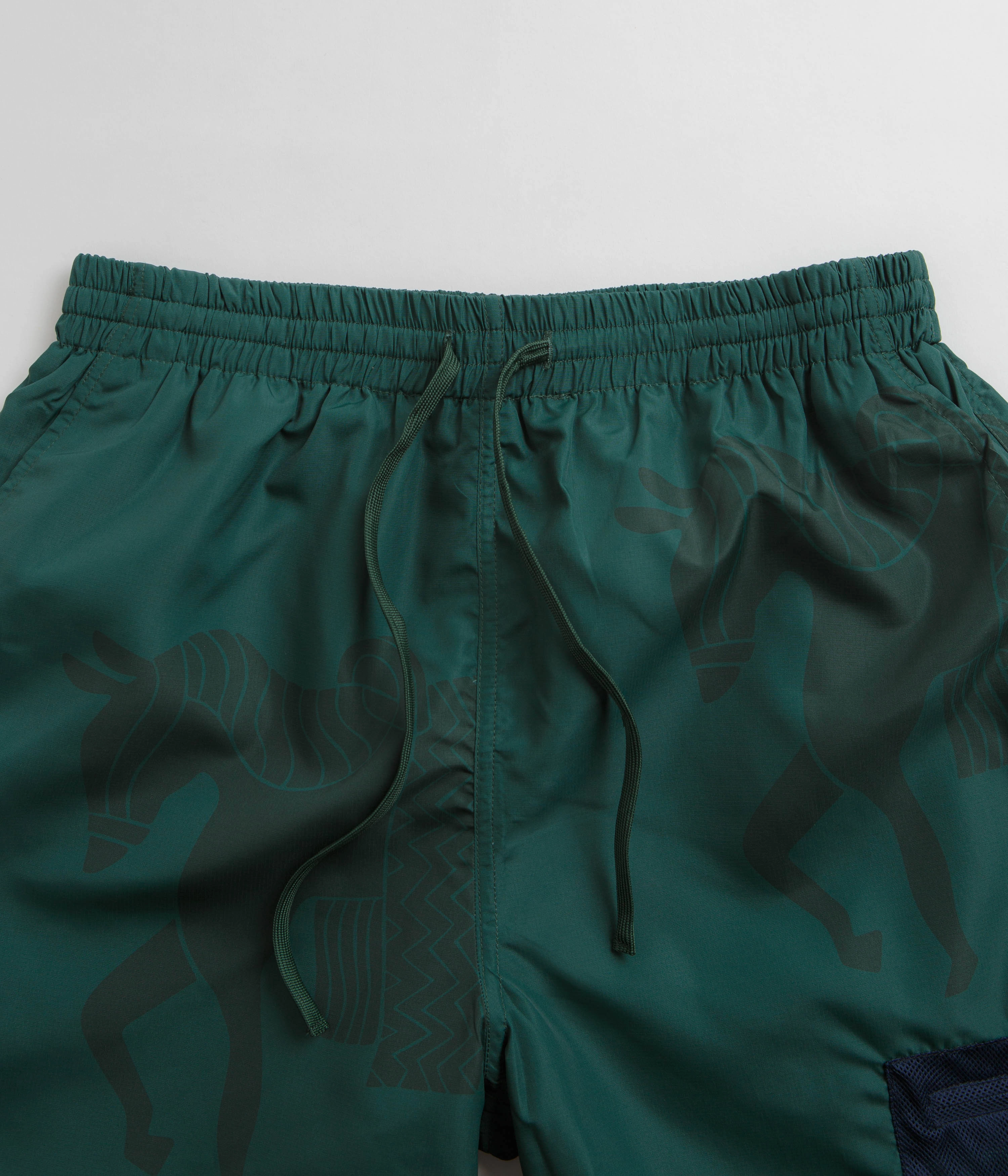 graduation season by Parra Short Horse Shorts - Pine Green