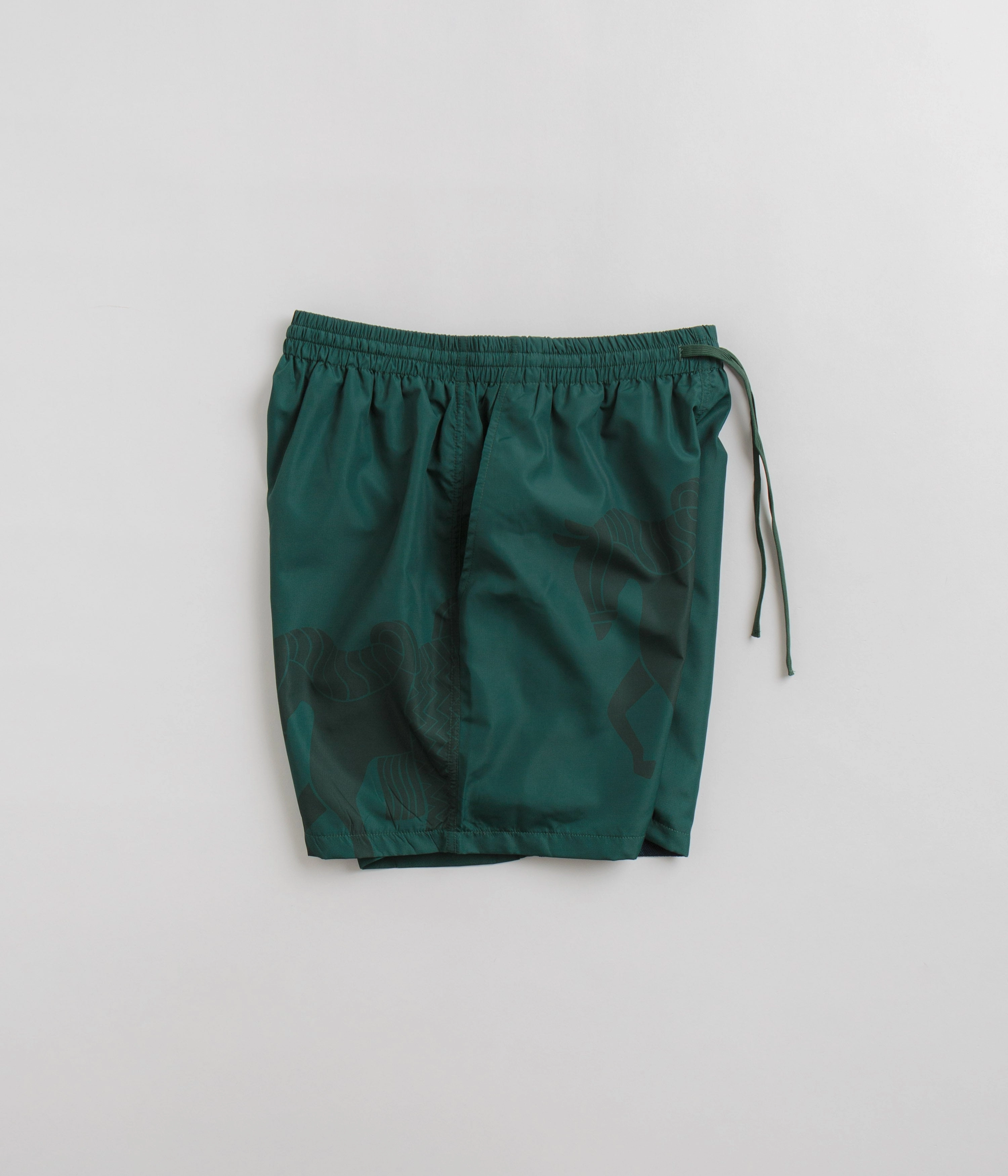 Handmade by Parra Short Horse Shorts - Pine Green