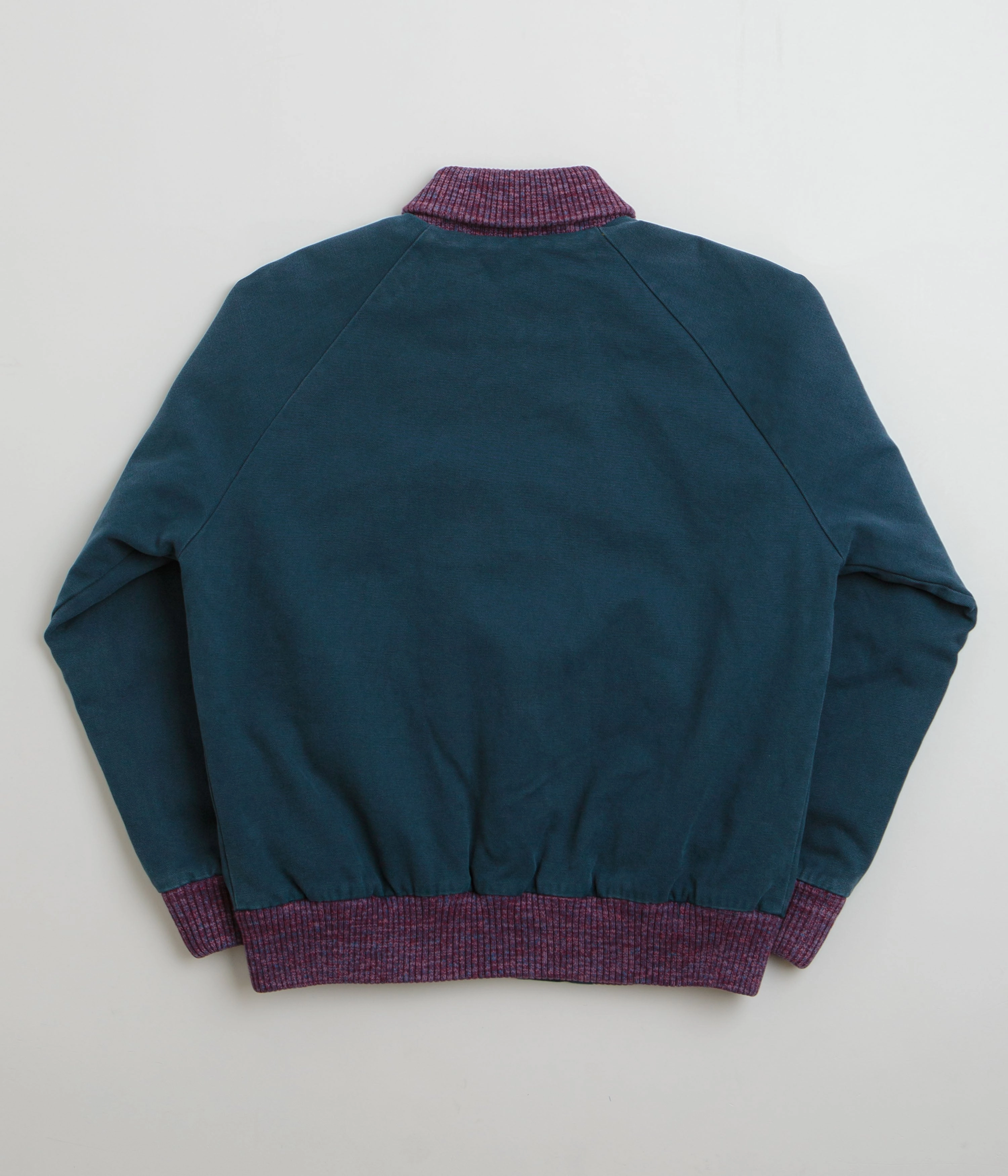 Linen Road Trip by Parra Skull Stalker Varsity Jacket - Washed Blue