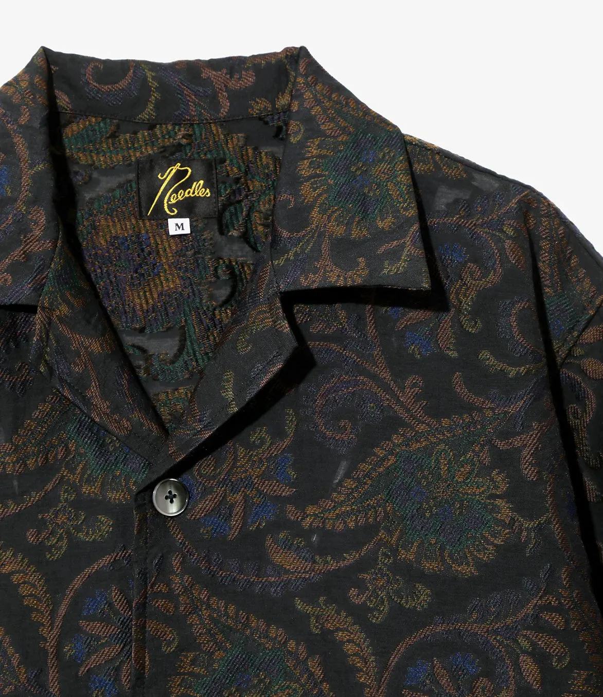 CABANA SHIRT PAISLEY JACQUARD - NAVY QuickDrying Fiber