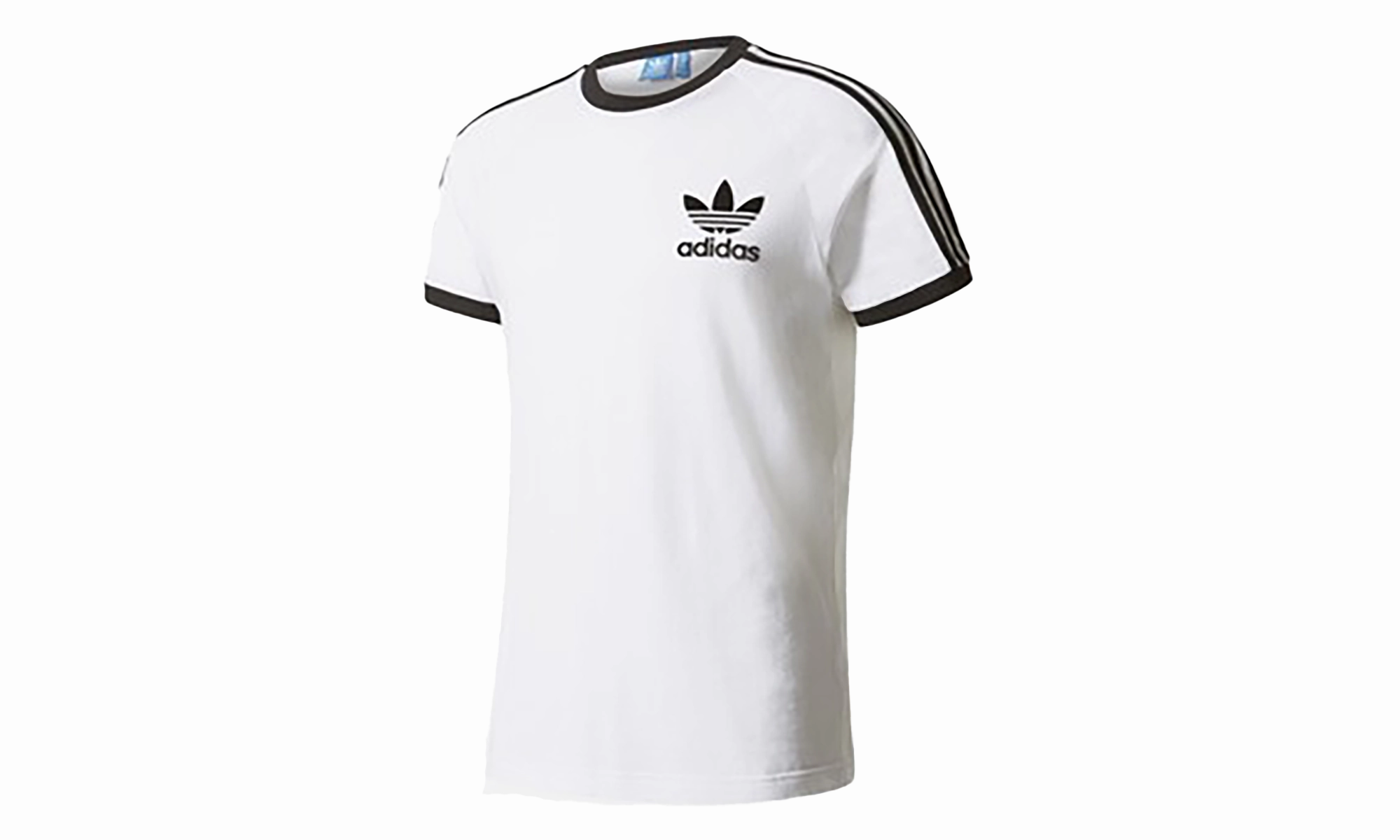 California Shortsleeve T-Shirt "White / Black" HighCollar Style