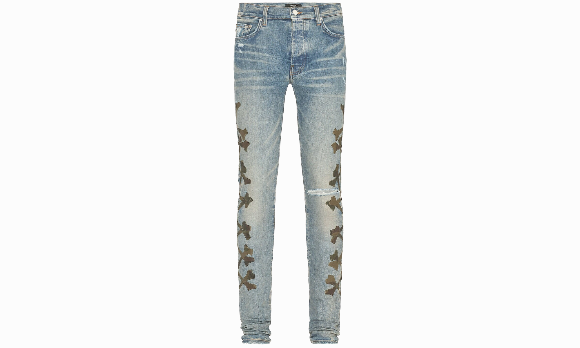 Flexible Waist Camo Bones Jeans "Camo"