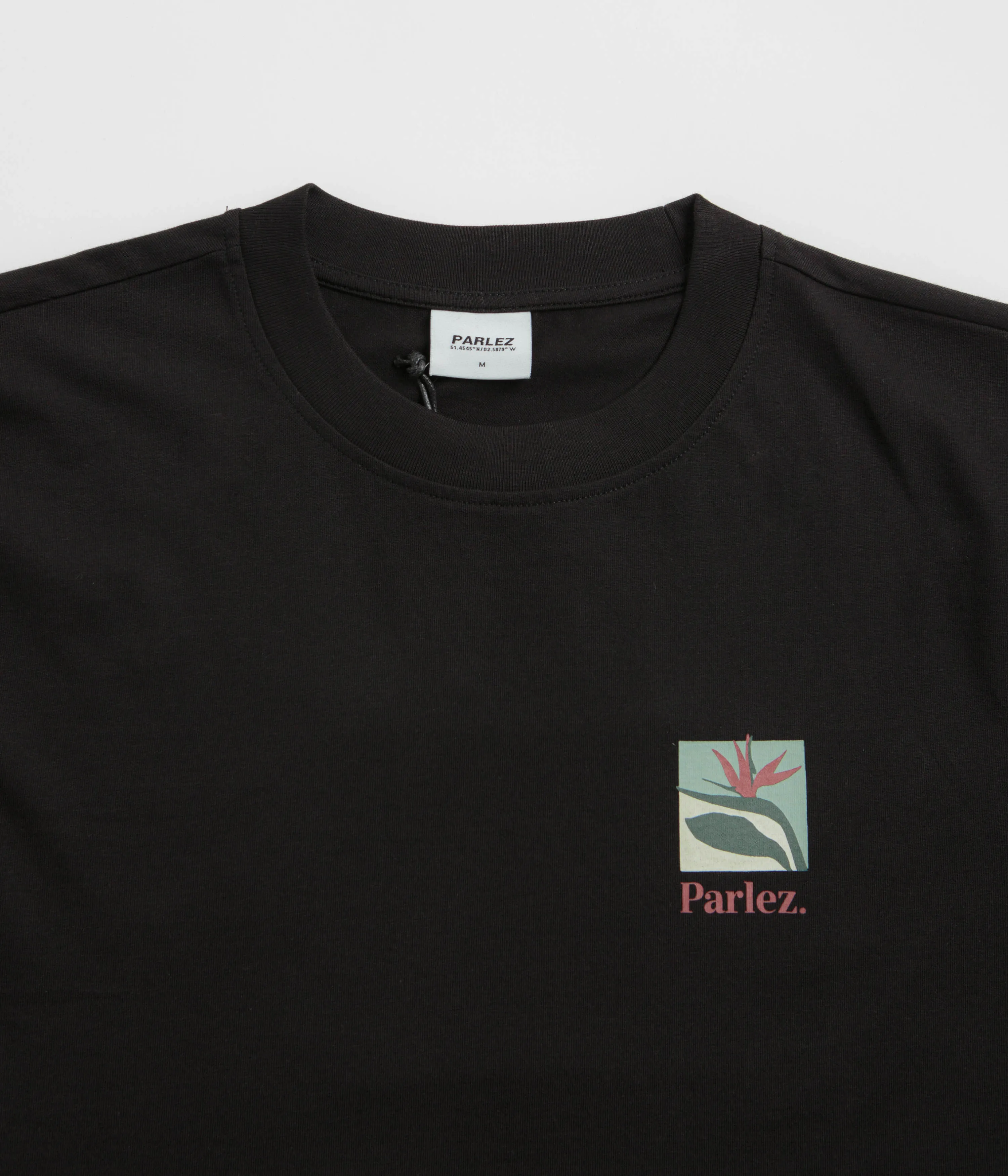 Parlez Flora T-Shirt - Black Retro Style