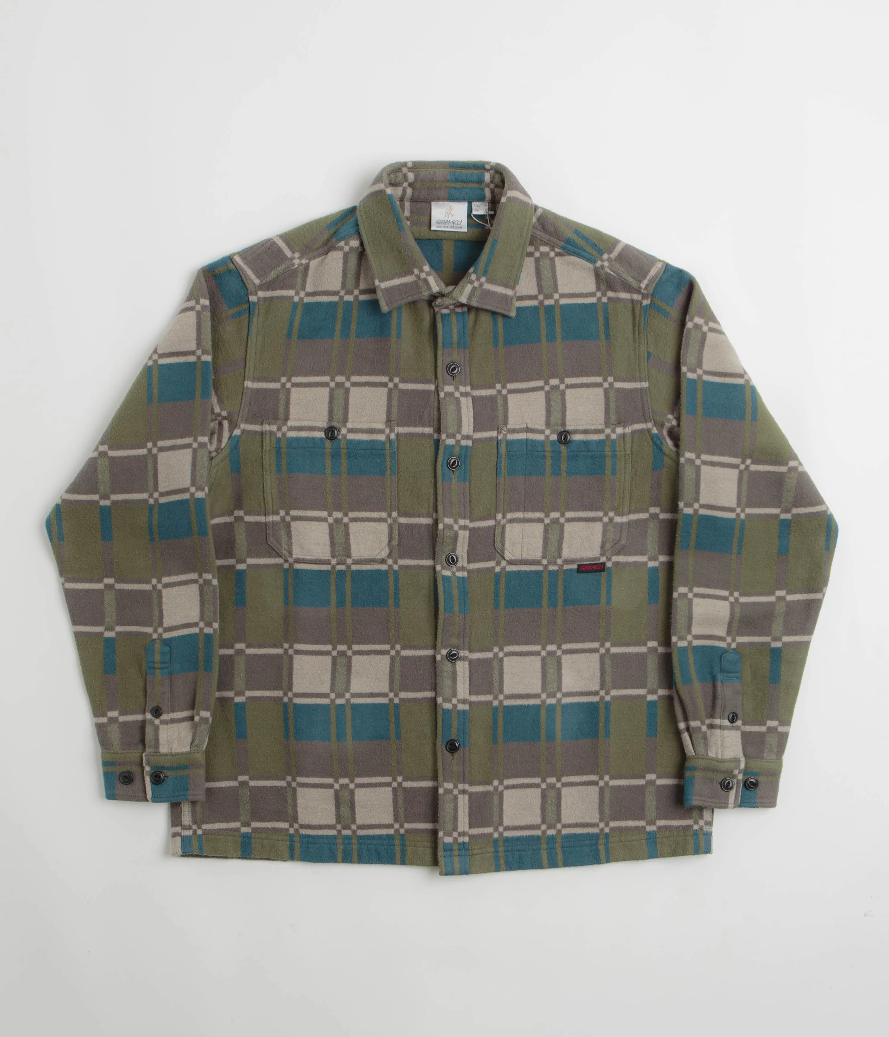 Functional Fashion Gramicci Anthony Flannel Shirt - Silver Check