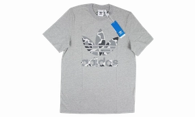 LightweightKnit Camouflage Trefoil Tee "Grey Heather / Black White"
