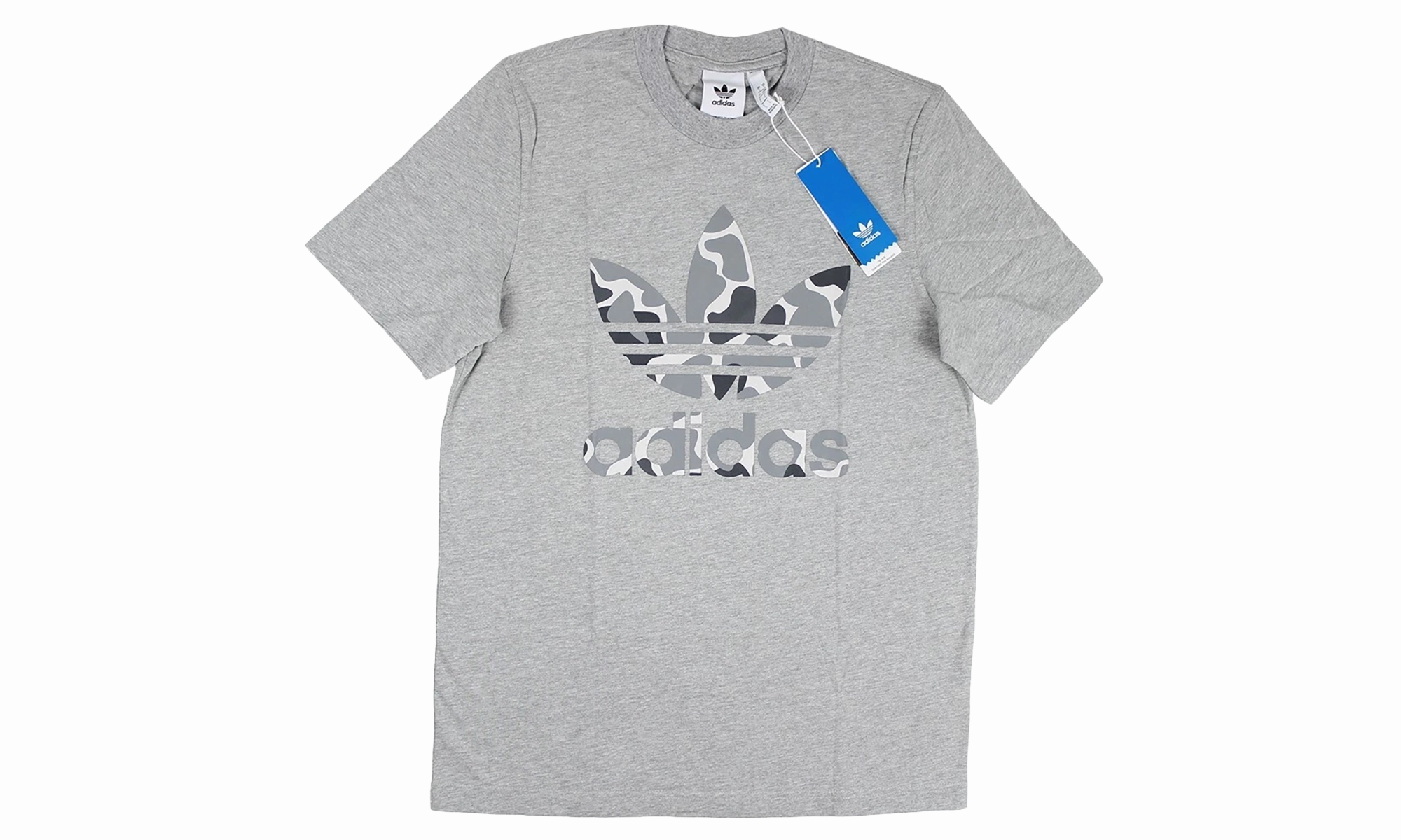 Street Sport EcoFriendlyMaterial Camouflage Trefoil Tee "Grey Heather / Black White"