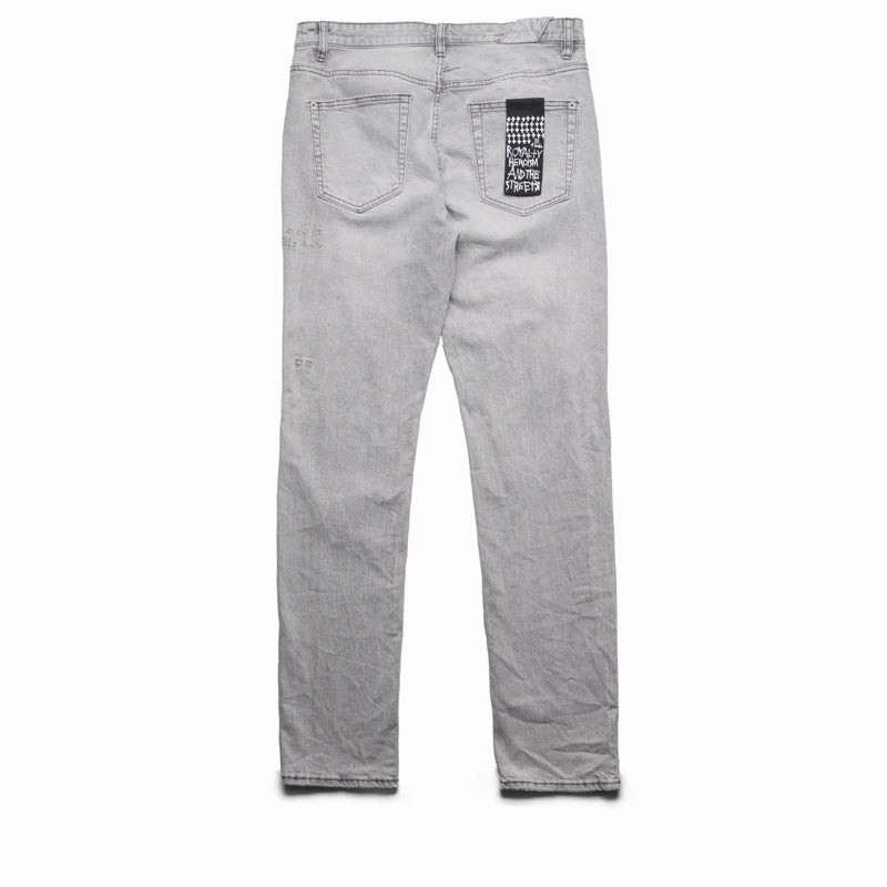 Glass Fit Ksubi Chitch Jupiter Skrawl Denim Pant - Grey