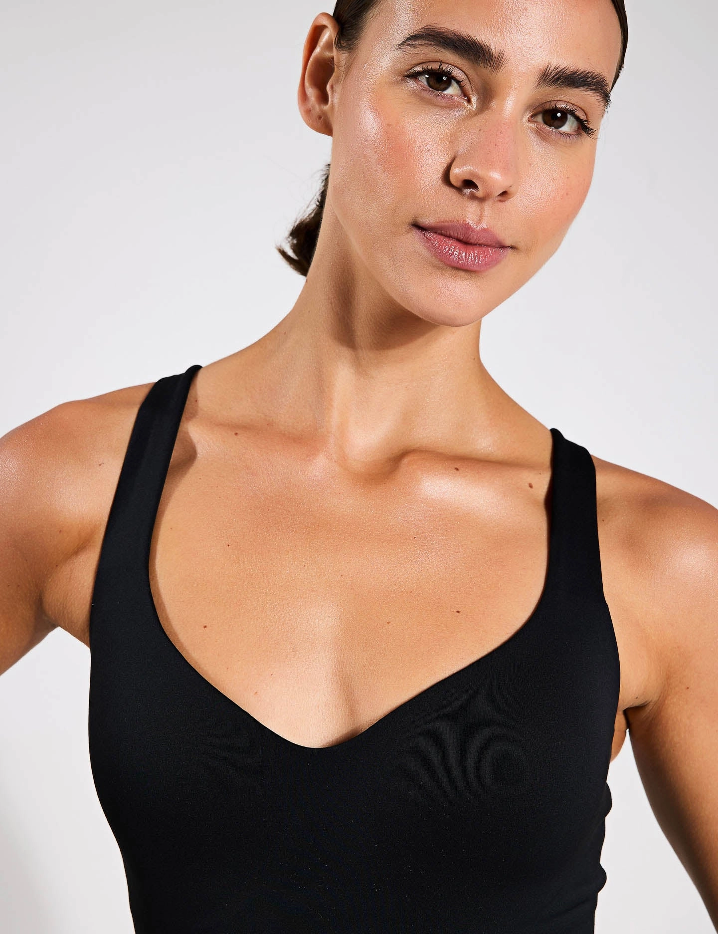 Alate Bra Tank - Black/Cool Grey short term lease