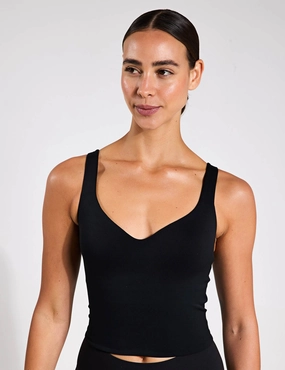 Versatile Style Alate Bra Tank - Black/Cool Grey