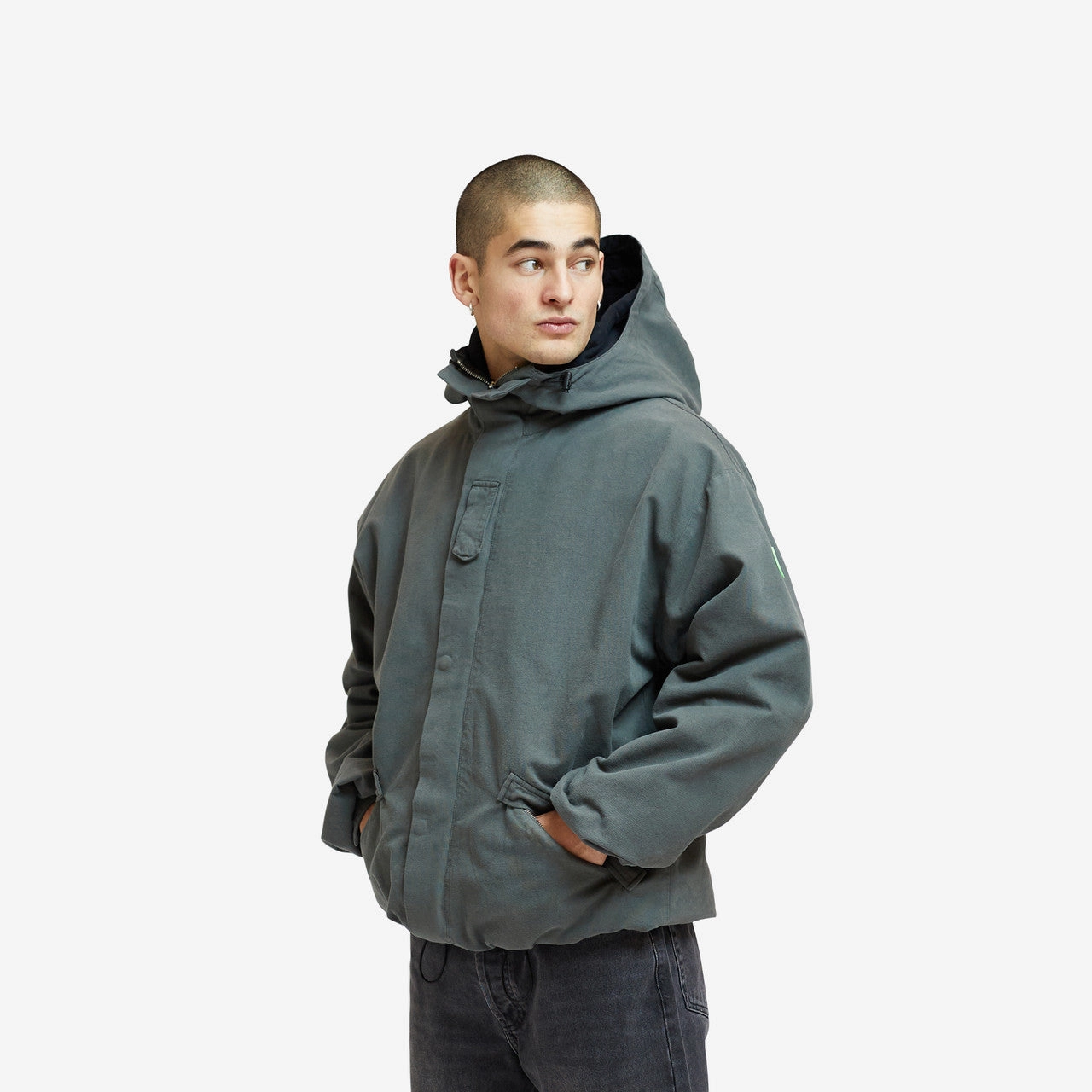 Canvas Zip Jacket Adjustable Waist Tabs