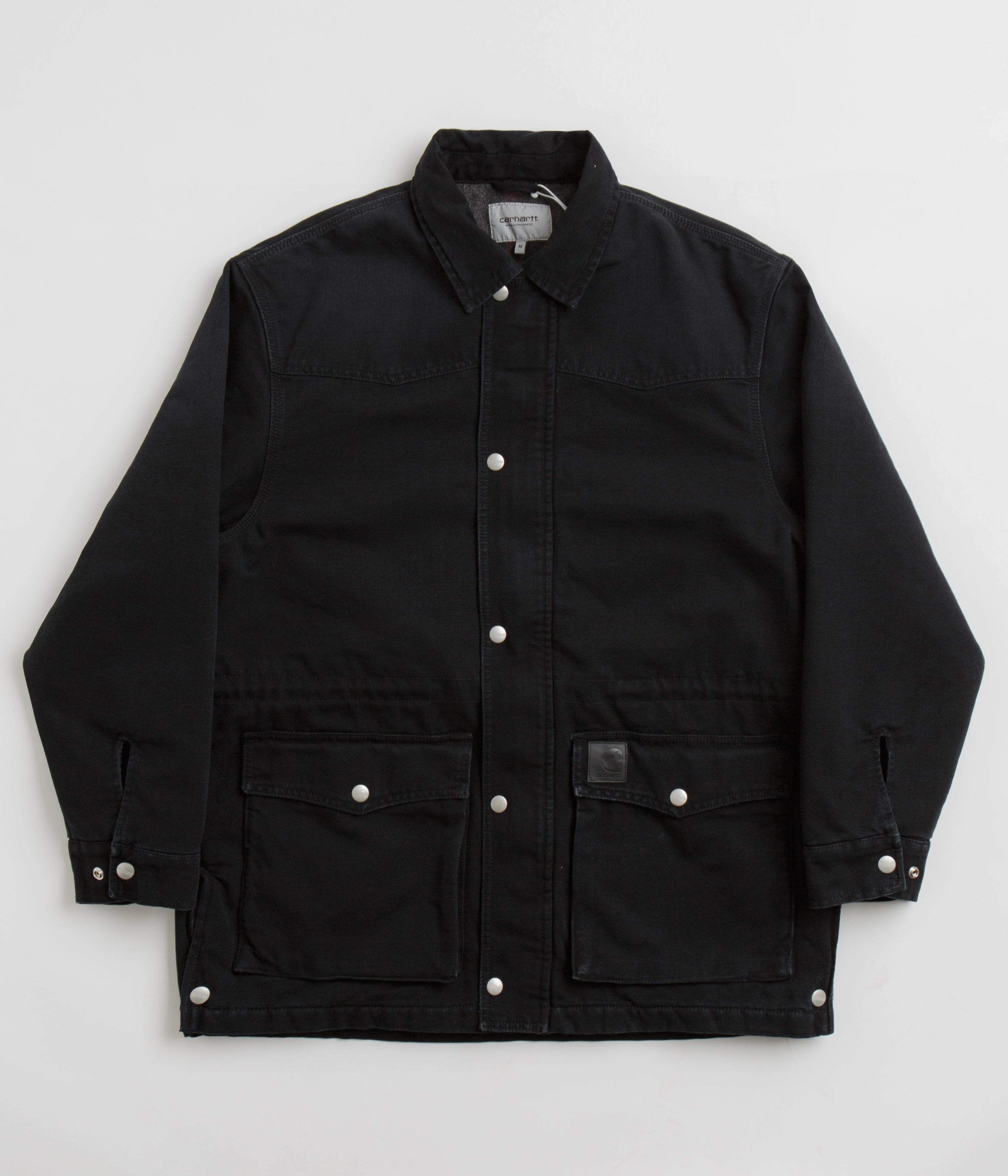 Carhartt OG Santa Fe Coat - Black / Black Stone All-Weather Comfort Street Cool