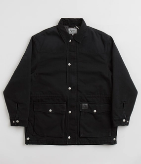 Carhartt OG Santa Fe Coat - Black / Black Stone All-Weather Comfort Street Cool