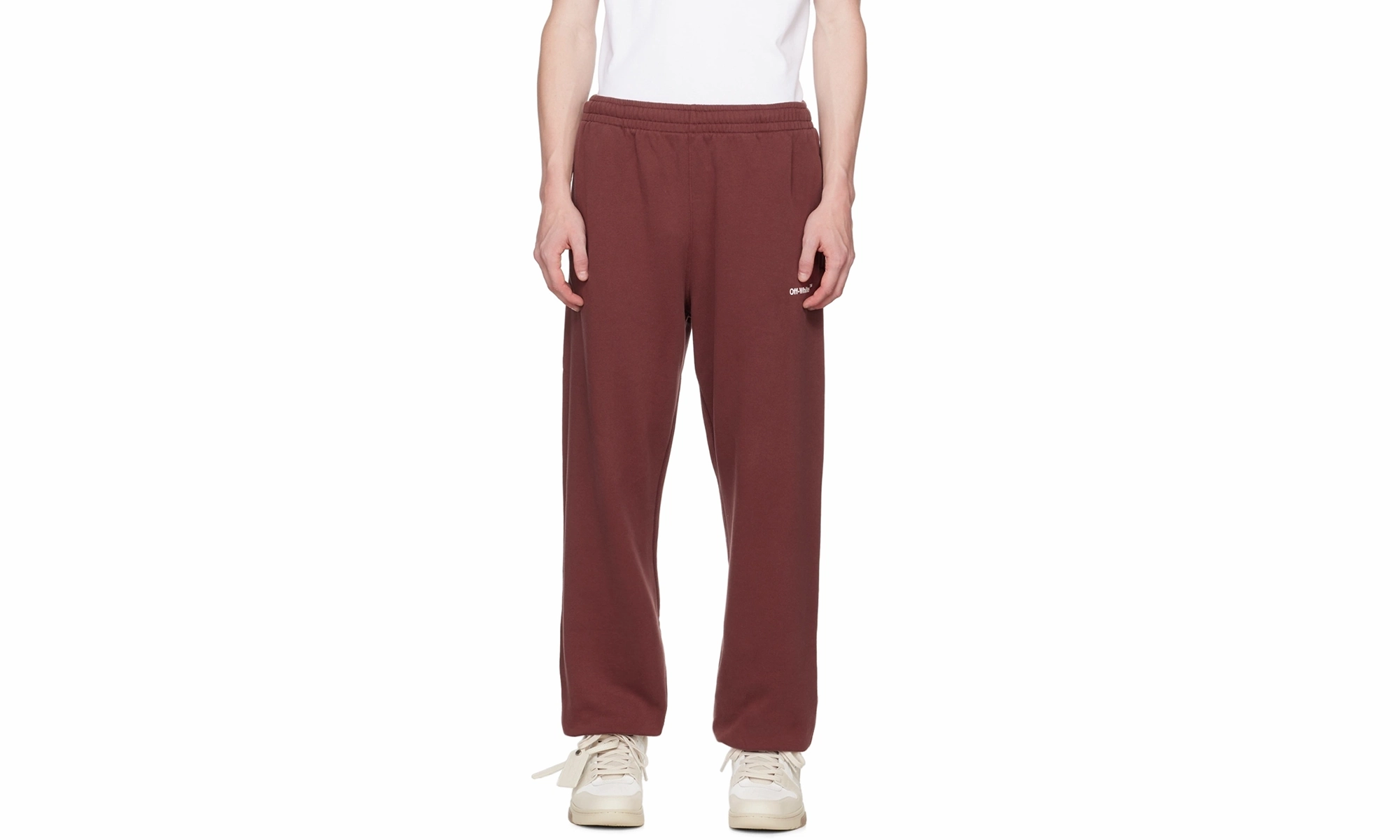 Caravag Diag Slim Sweatpant "Red"