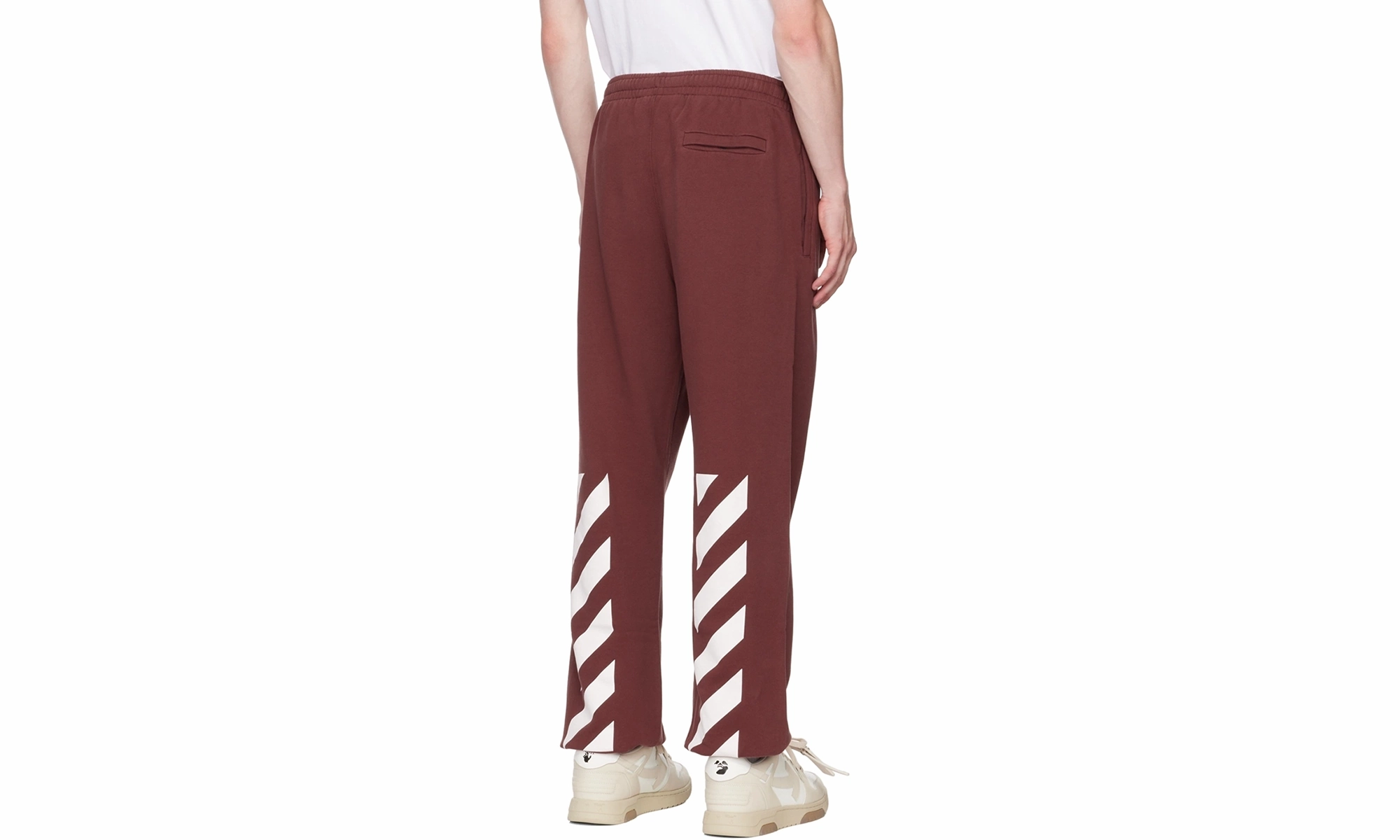 Caravag Diag Slim Sweatpant "Red"