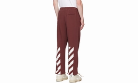 Caravag Diag Slim Sweatpant "Red"