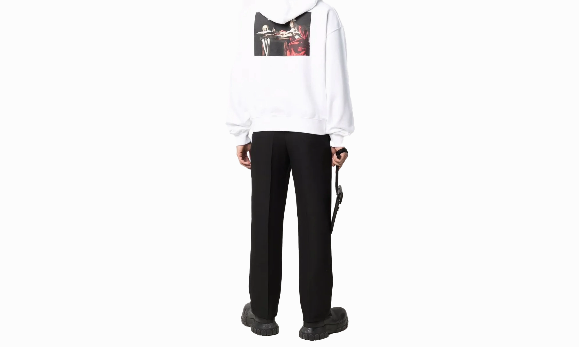Caravag Paint Over Hoodie "White"