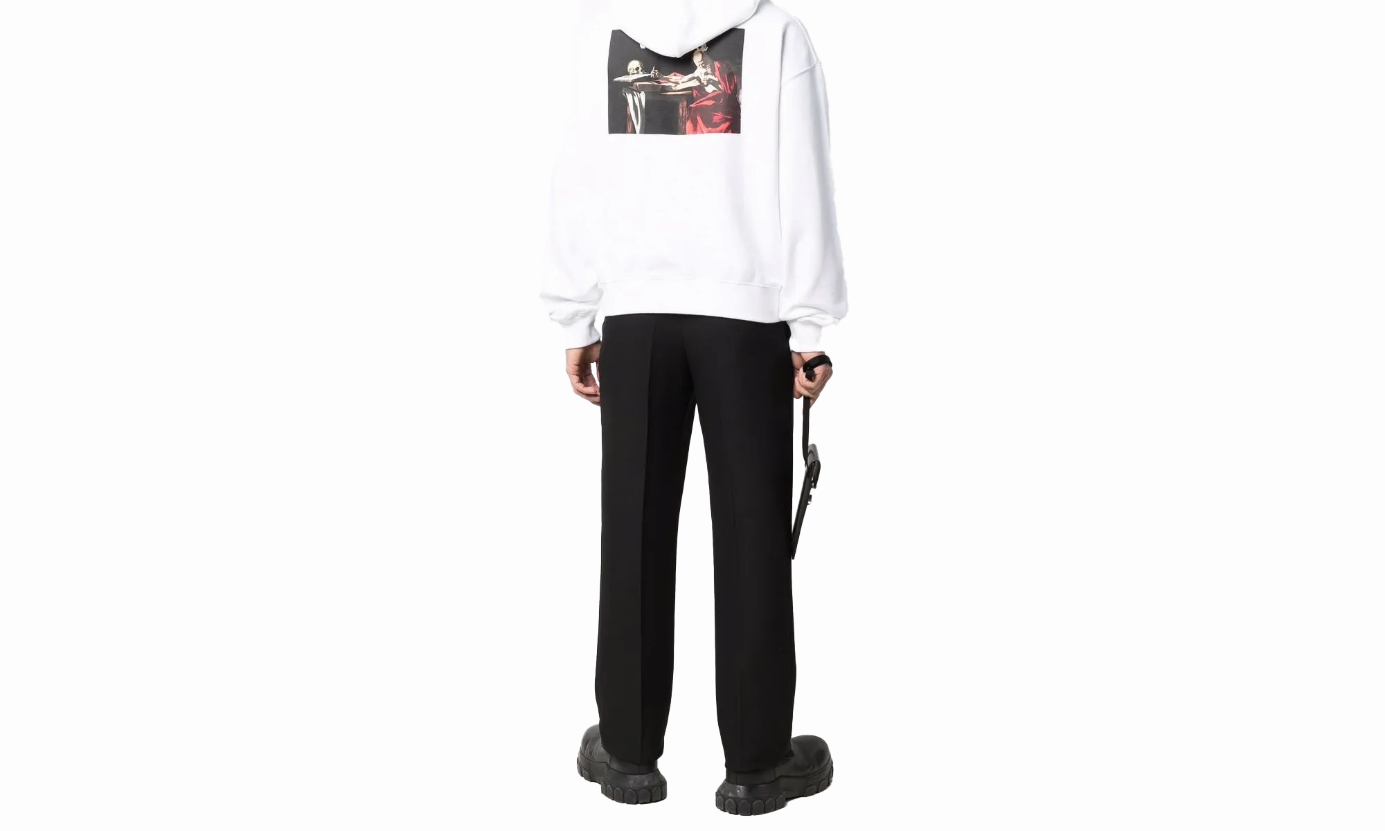 Caravag Paint Over Hoodie "White"