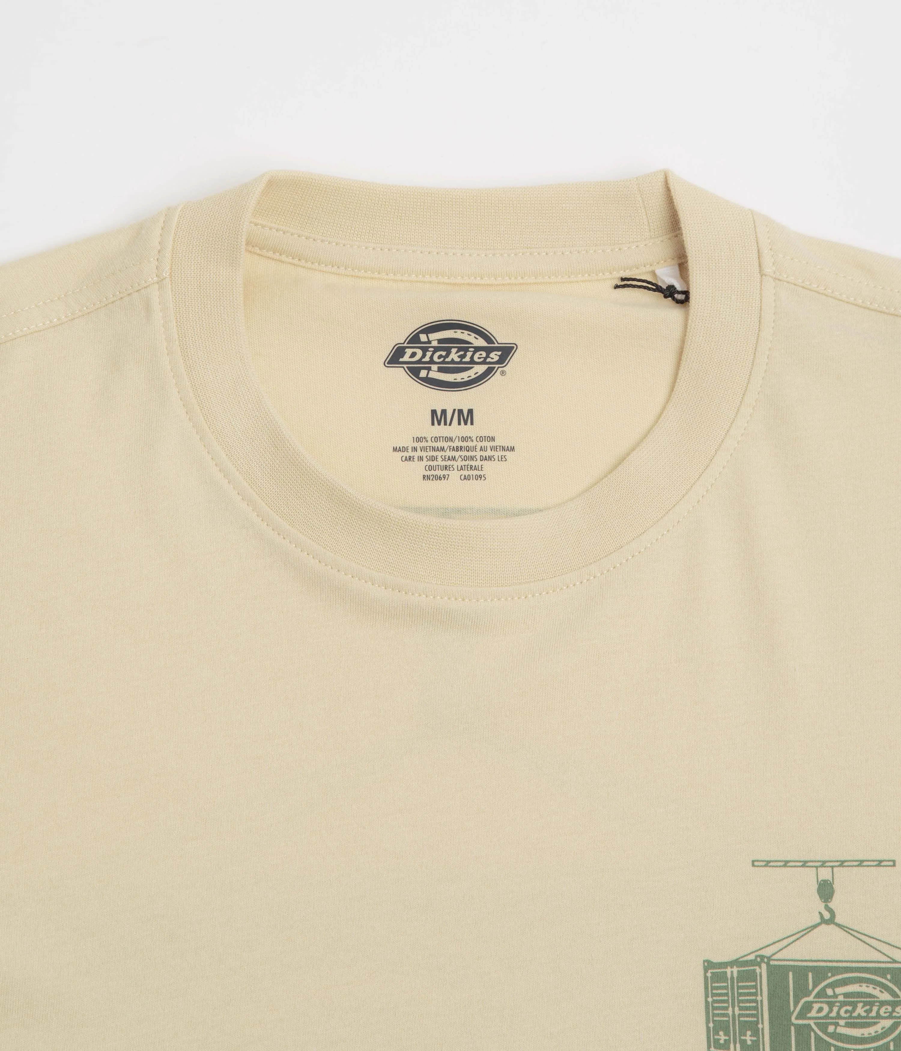 bike event hemmed hem Dickies Apison T-Shirt - Wood Ash