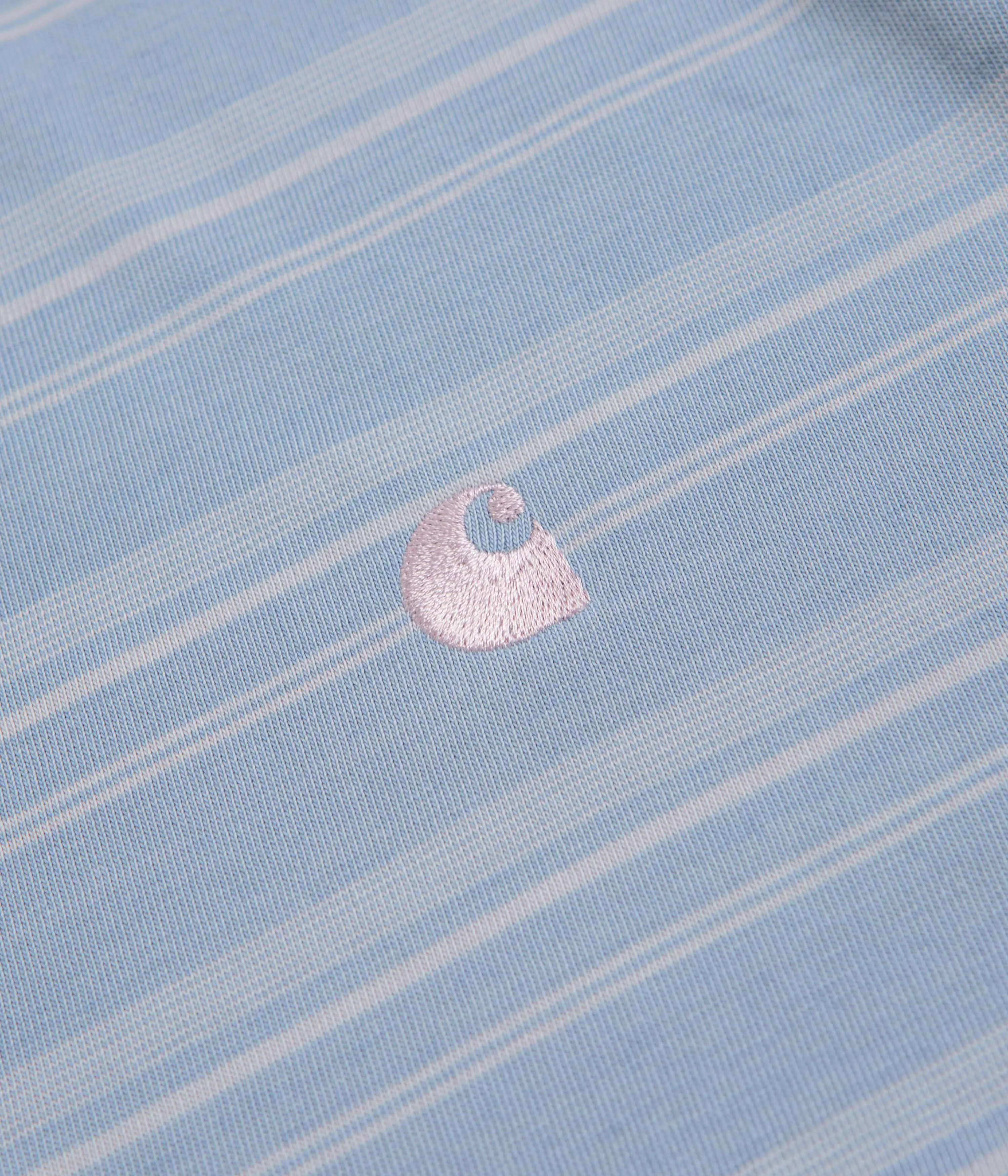 Carhartt Brodine T-Shirt - Brodine Stripe / Sorrent smocking snap
