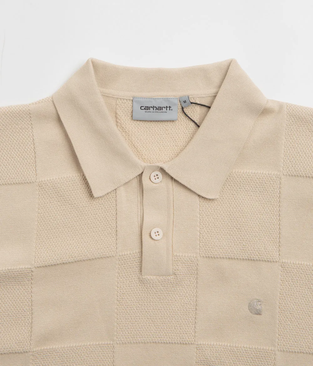 Bold Hue Carhartt Checker Polo Shirt - Fleur De Sel