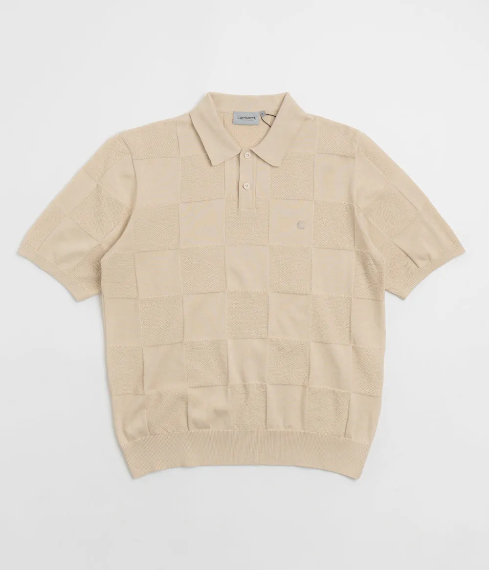 Carhartt Checker Polo Shirt - Fleur De Sel Odor Control Technology Fade Resistant Formula